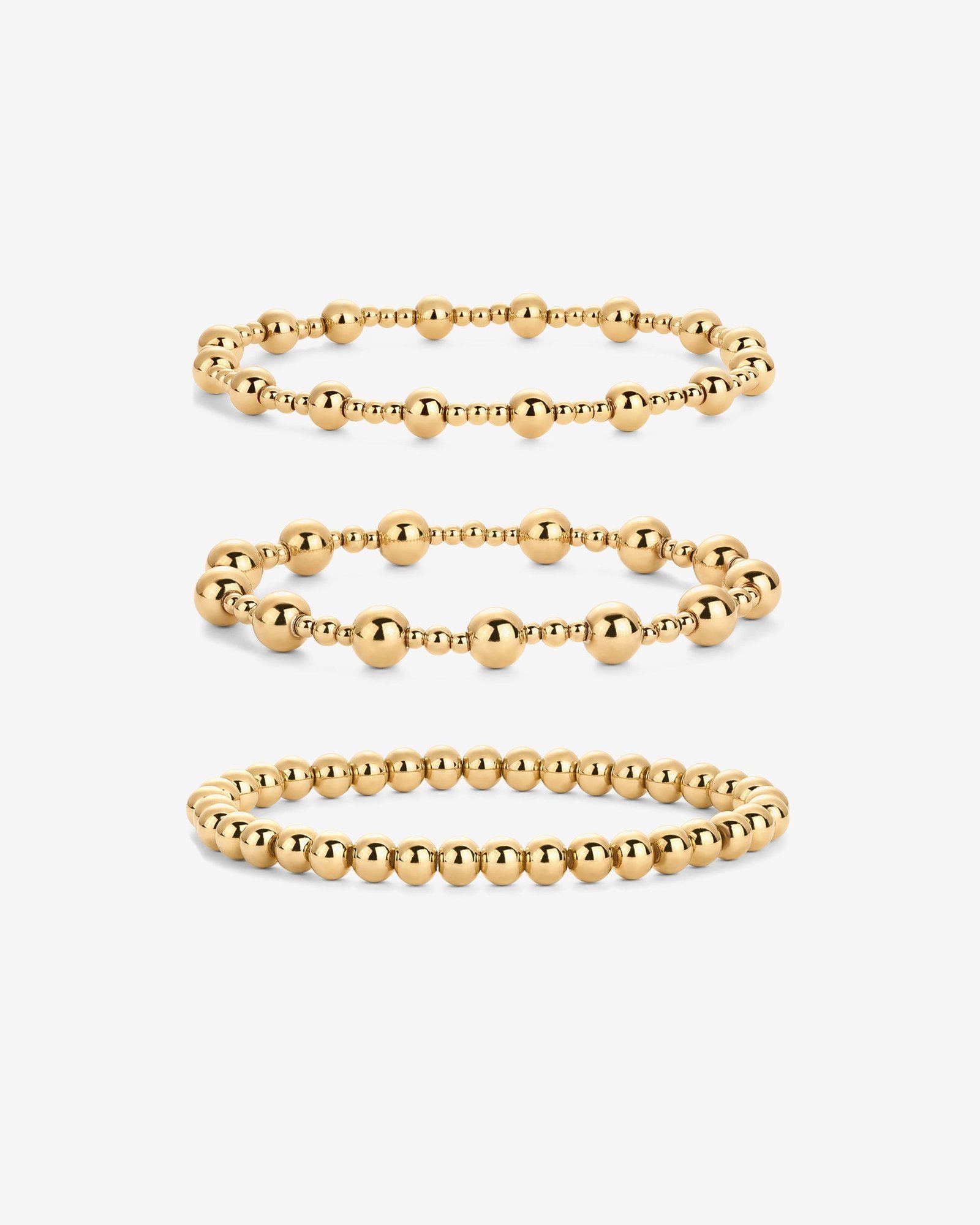 Solene Beaded Bracelet Trio