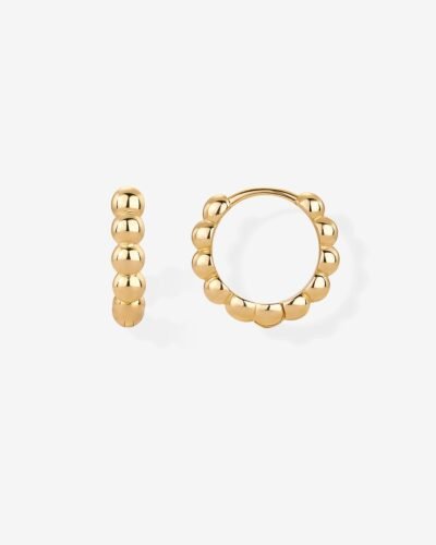 Celine Beaded Huggies
