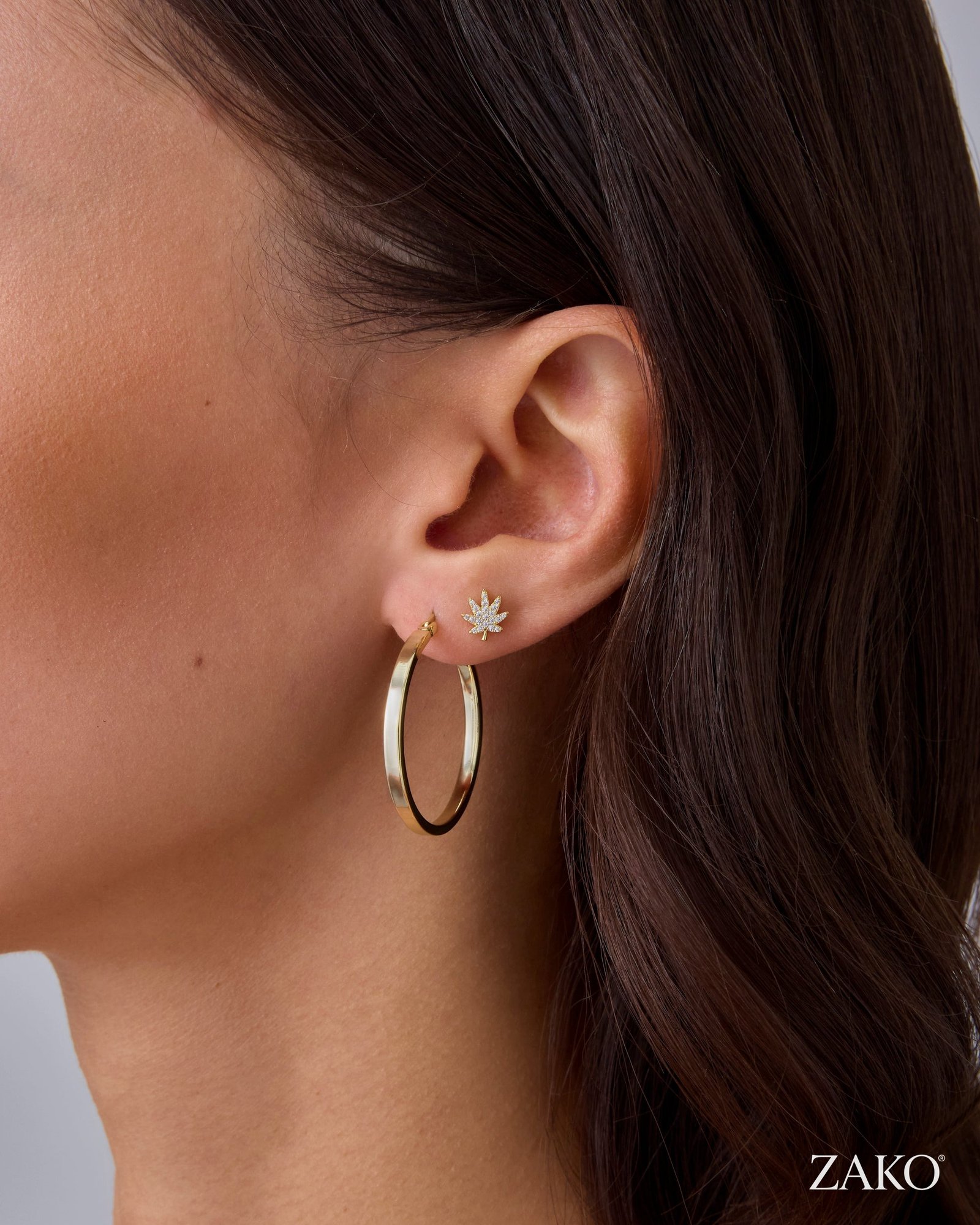 Amara Leaf Studs - Image 4