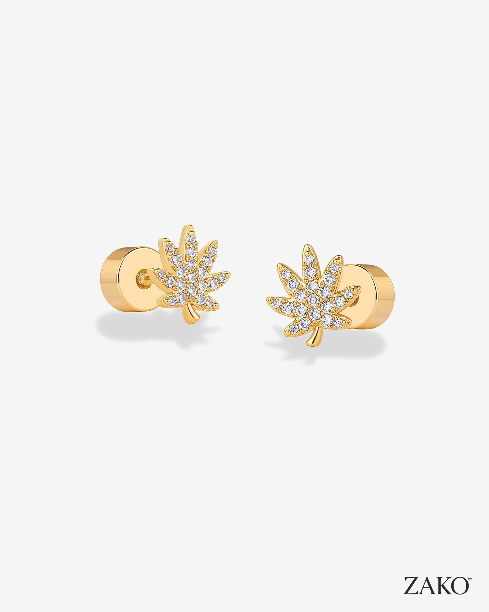 Amara Leaf Studs - Image 3