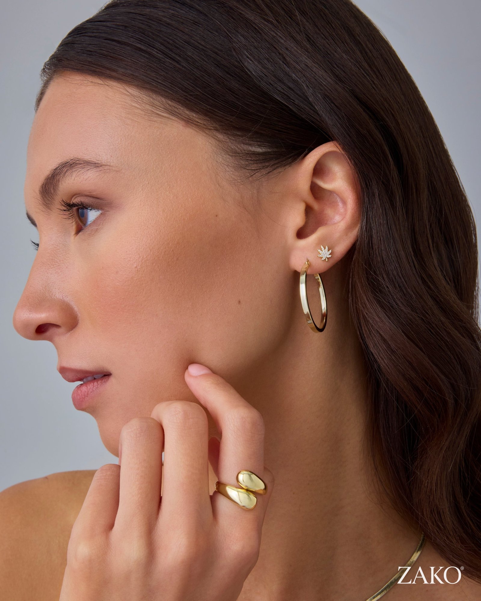 Amara Leaf Studs - Image 6