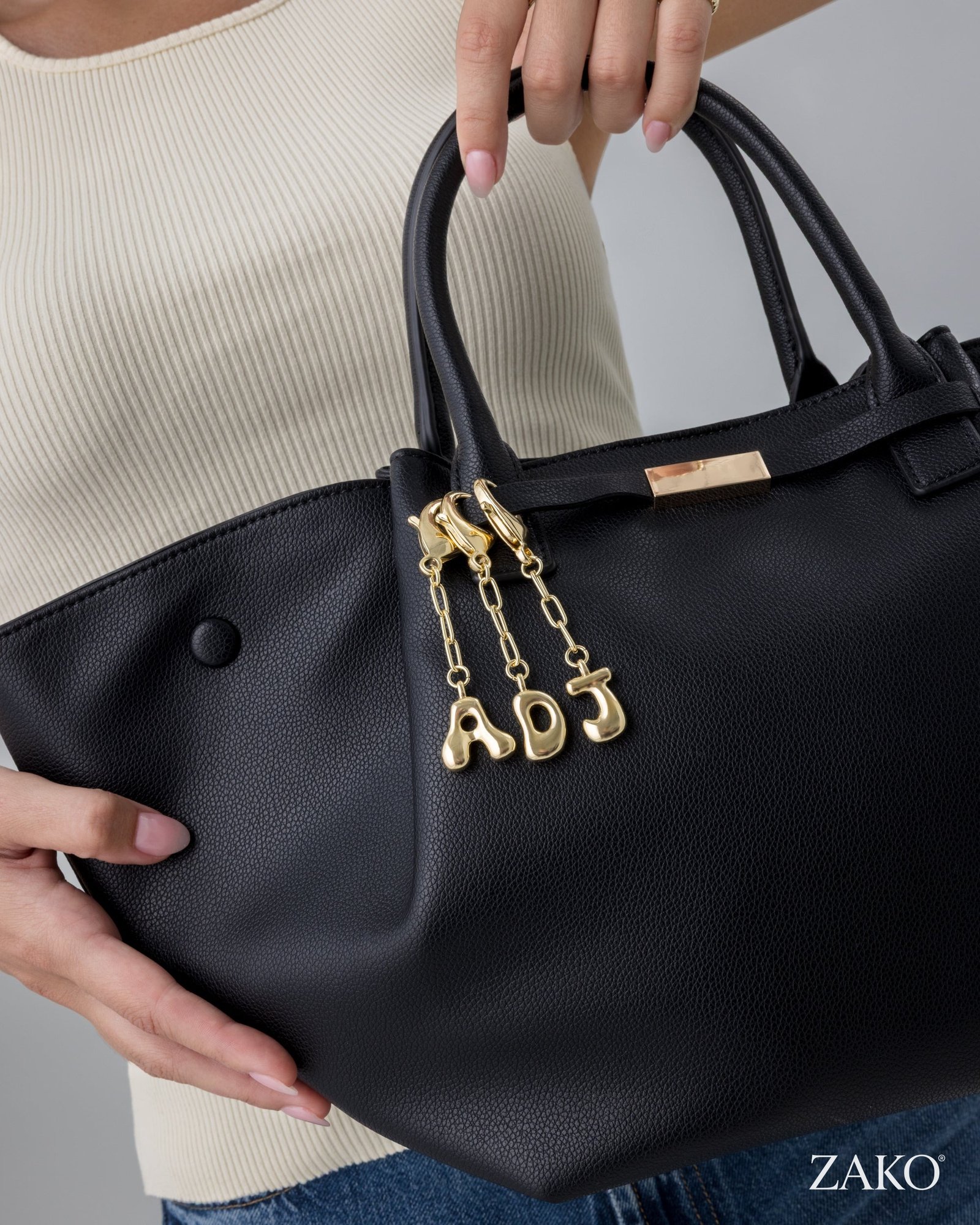 Nola Letter Bag Charm - Image 9