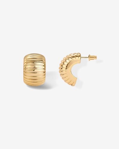 Lumi Ribbed Hoops