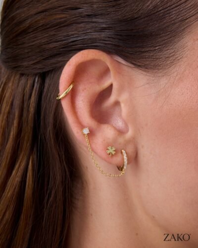 Vivienne Huggie Earrings