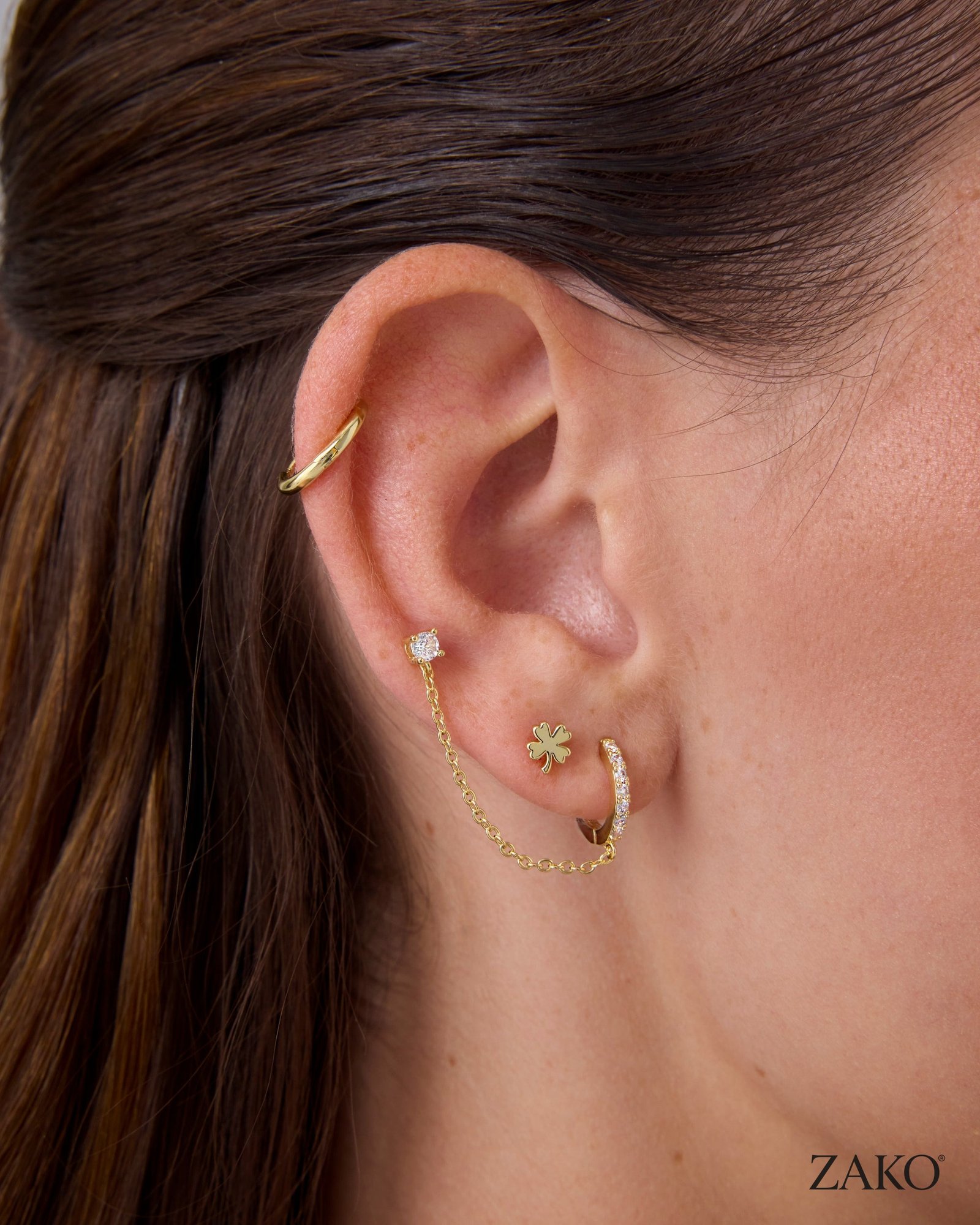 Vivienne Huggie Earrings - Image 3