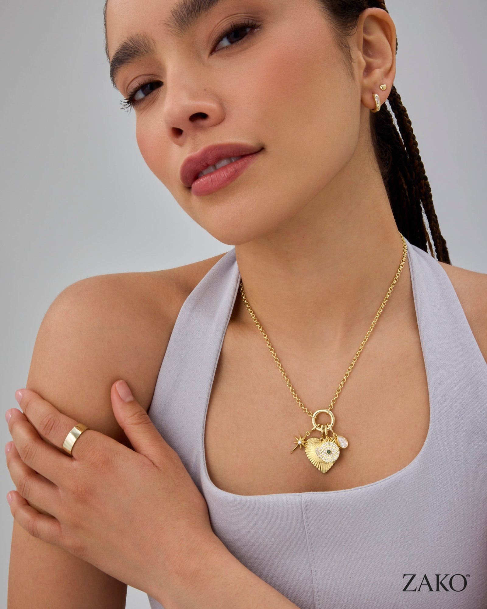 Kaia Cluster Necklace - Image 3