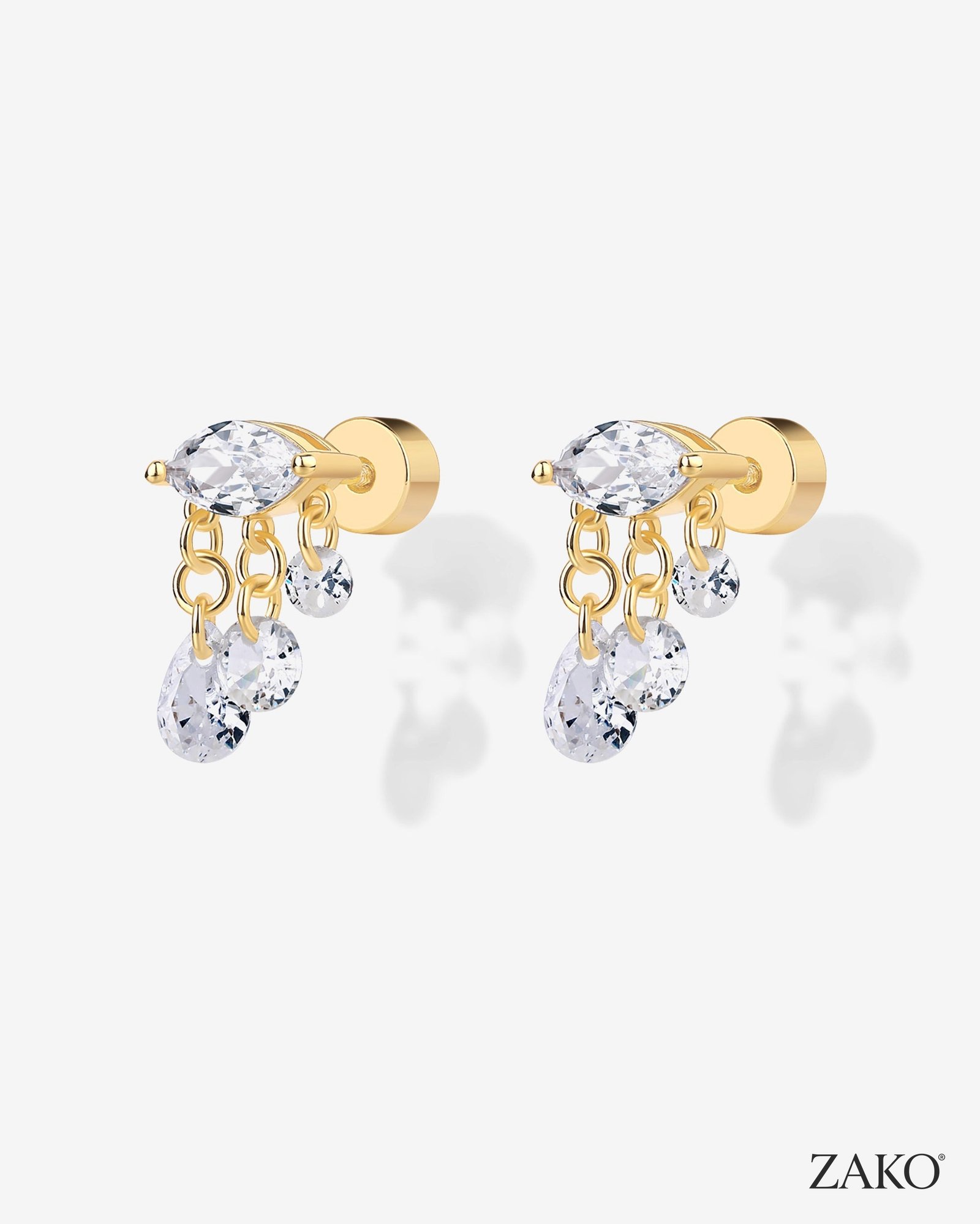 Saba Dangle Studs - Image 2