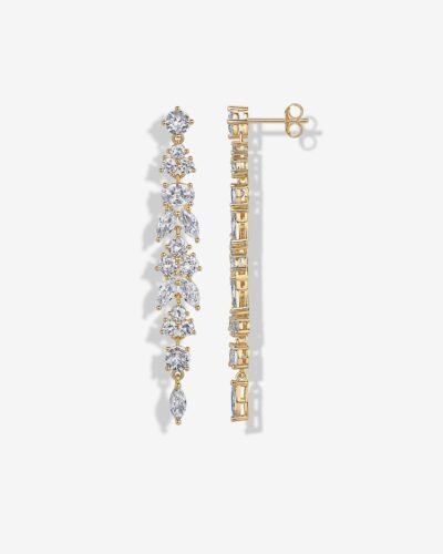 Elara Linear Drop Earrings