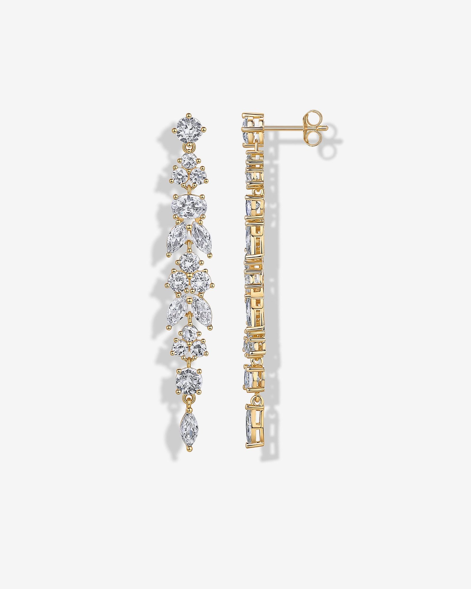 Elara Linear Drop Earrings