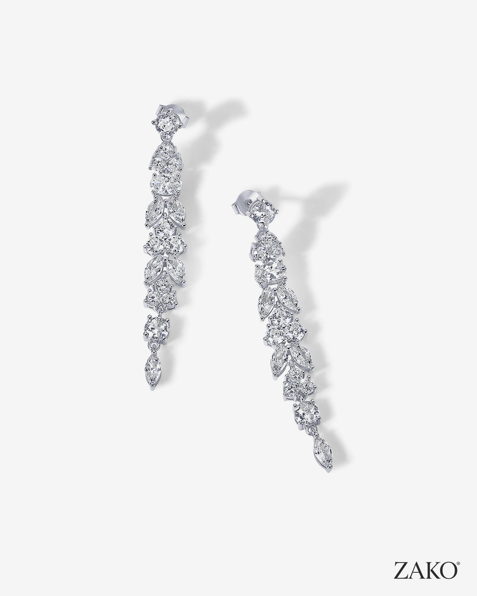 Elara Linear Drop Earrings - Image 6