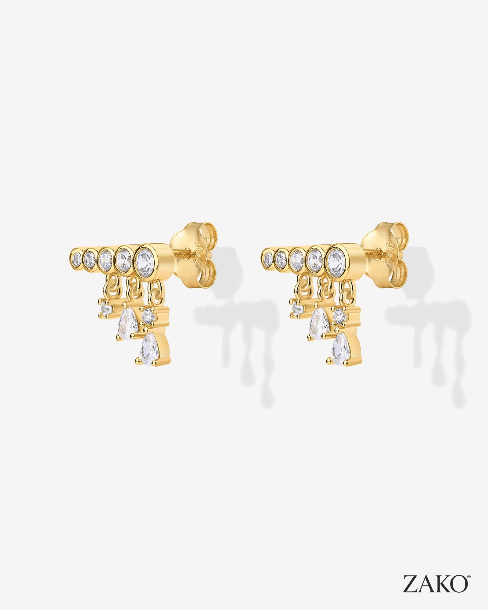 Noor Dripping Dangle Earrings - Image 2