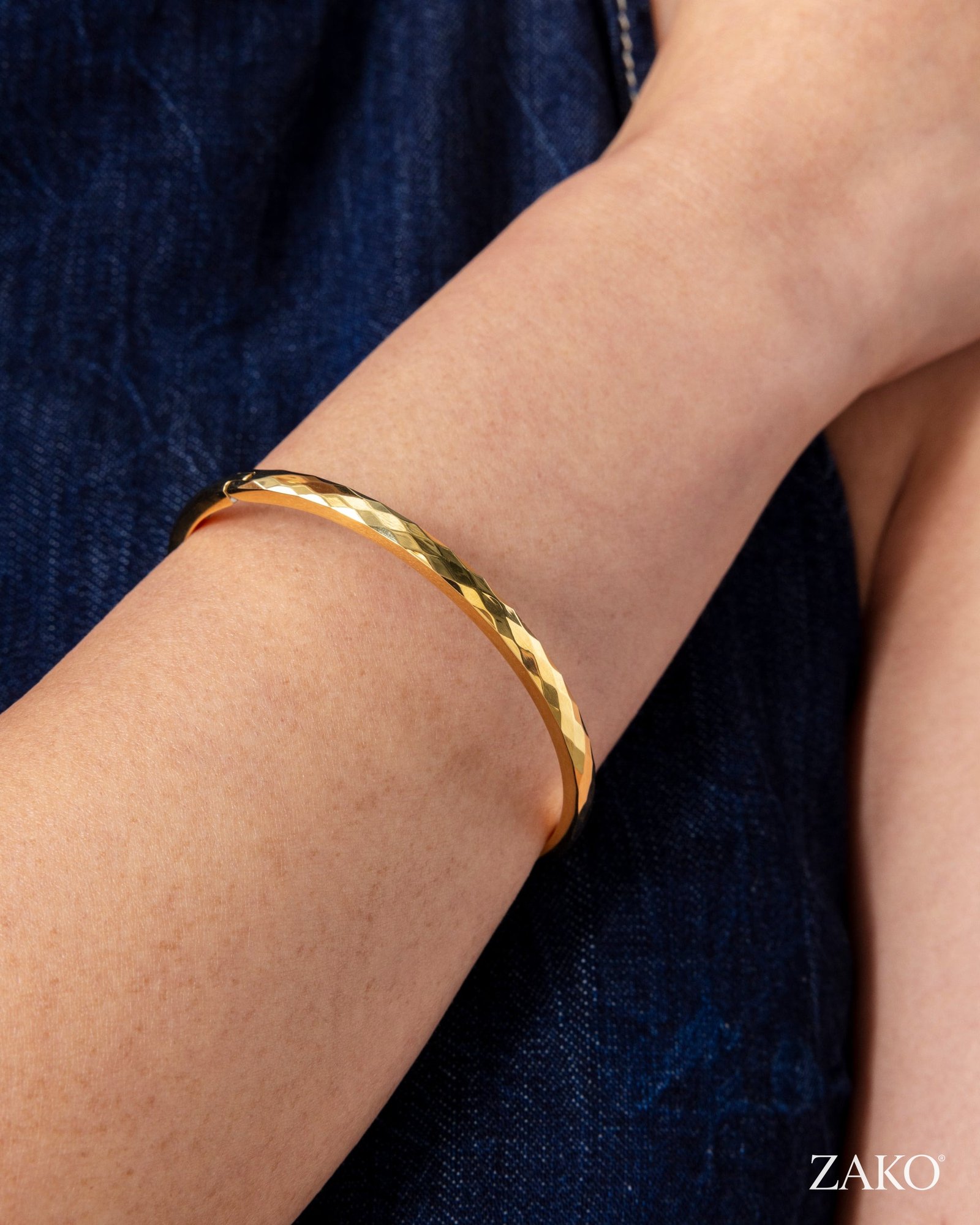 Ines Faceted Bangle - Image 3
