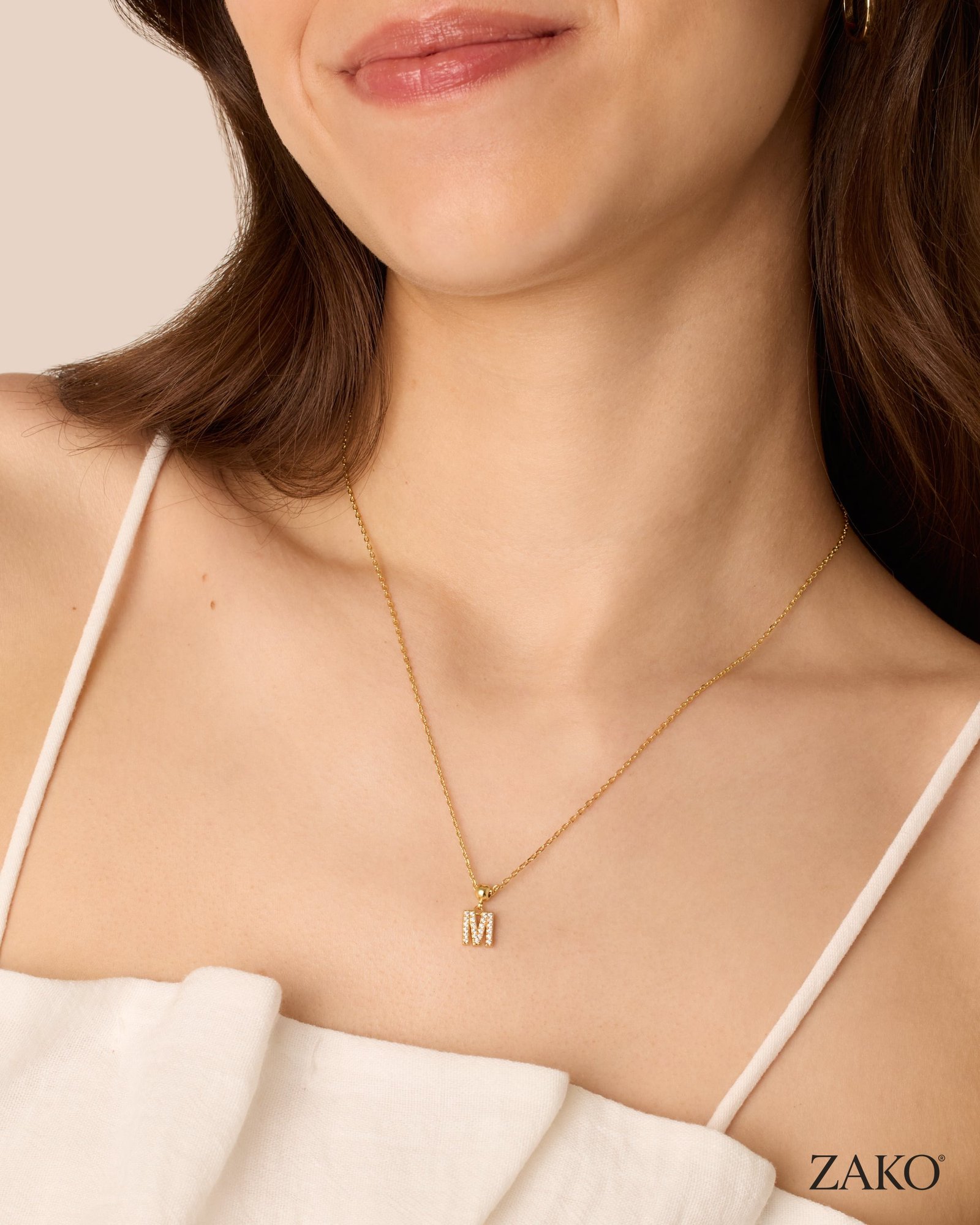 Ines Initial Necklace - Image 3