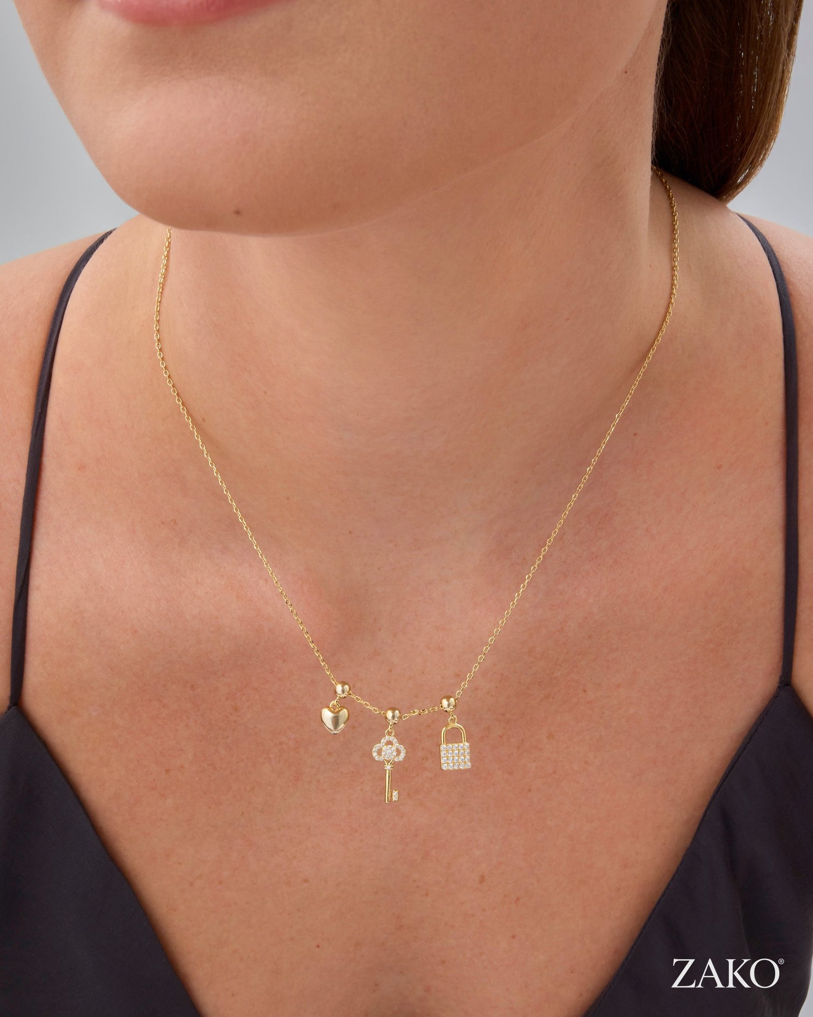 Elara Lock Necklace - Image 2