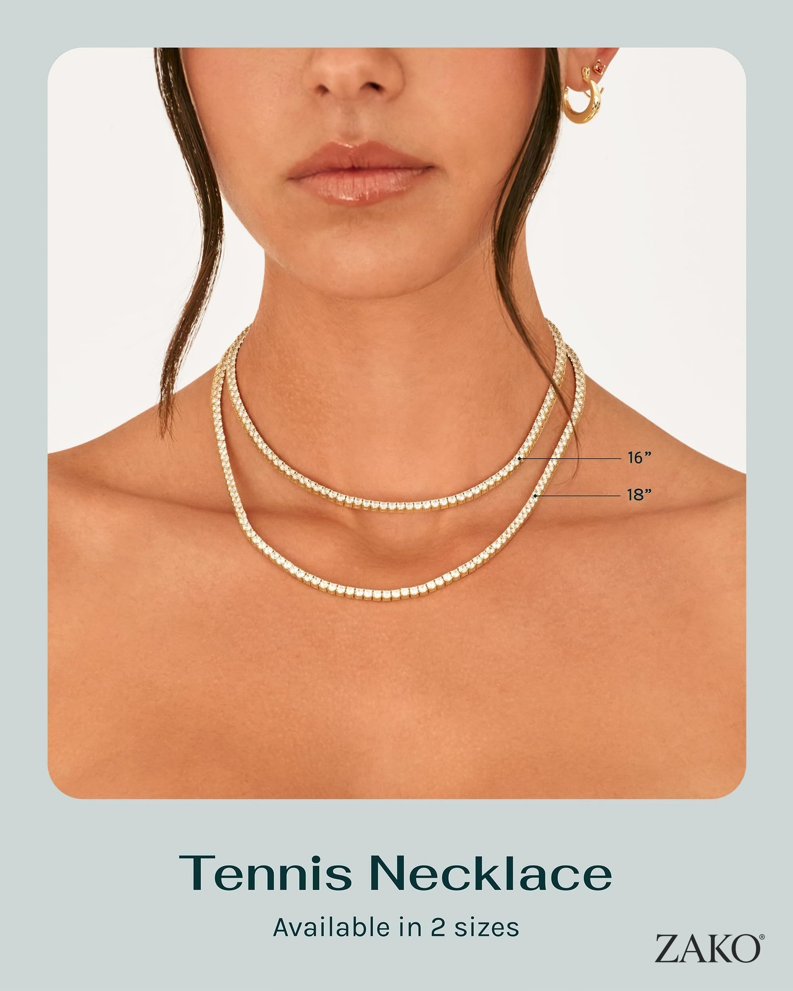Solene Tennis Necklace - Image 6