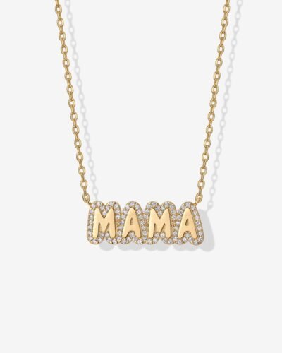 Vera Mama Nameplate Necklace