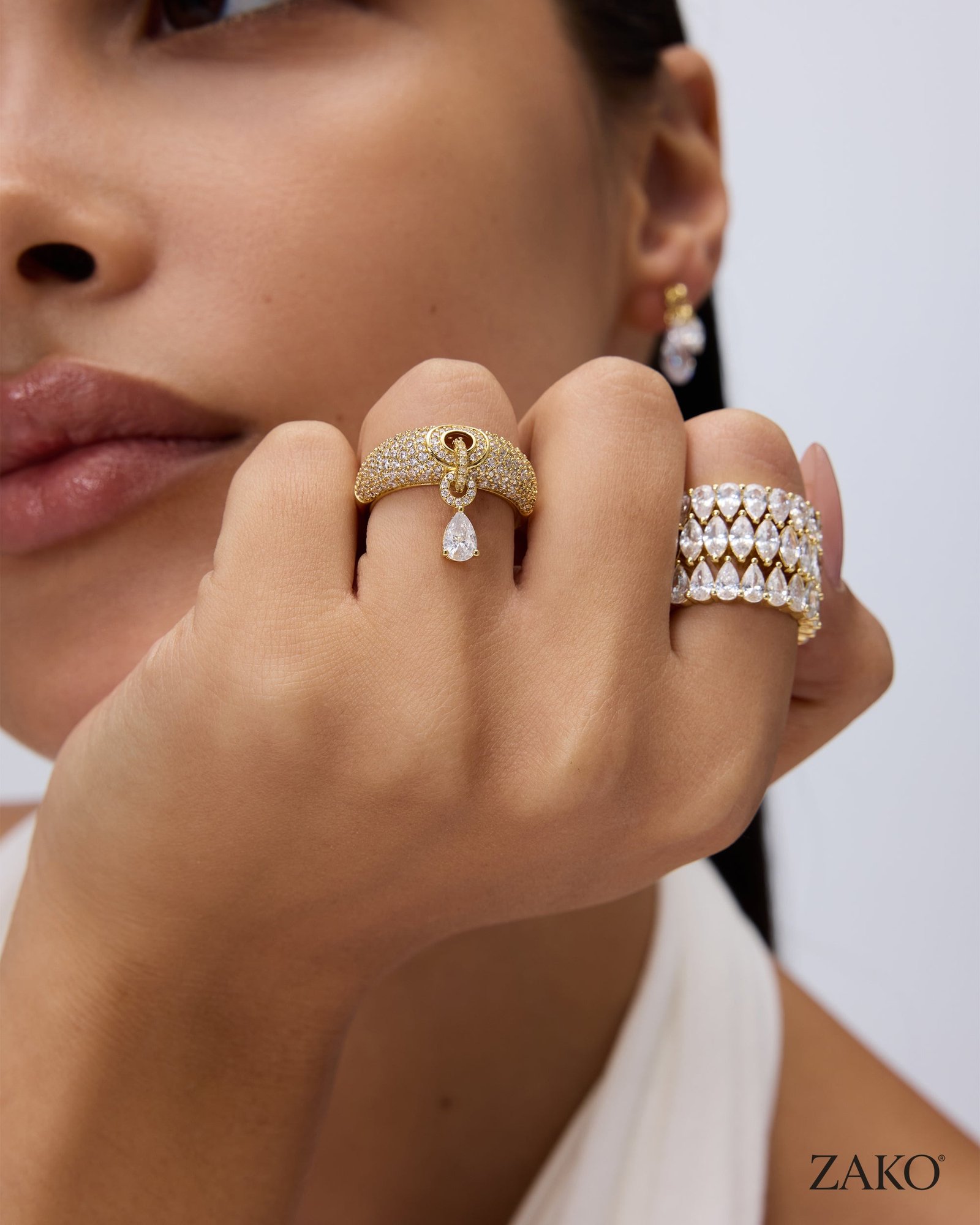 Aurelia Pear Drop Ring - Image 2