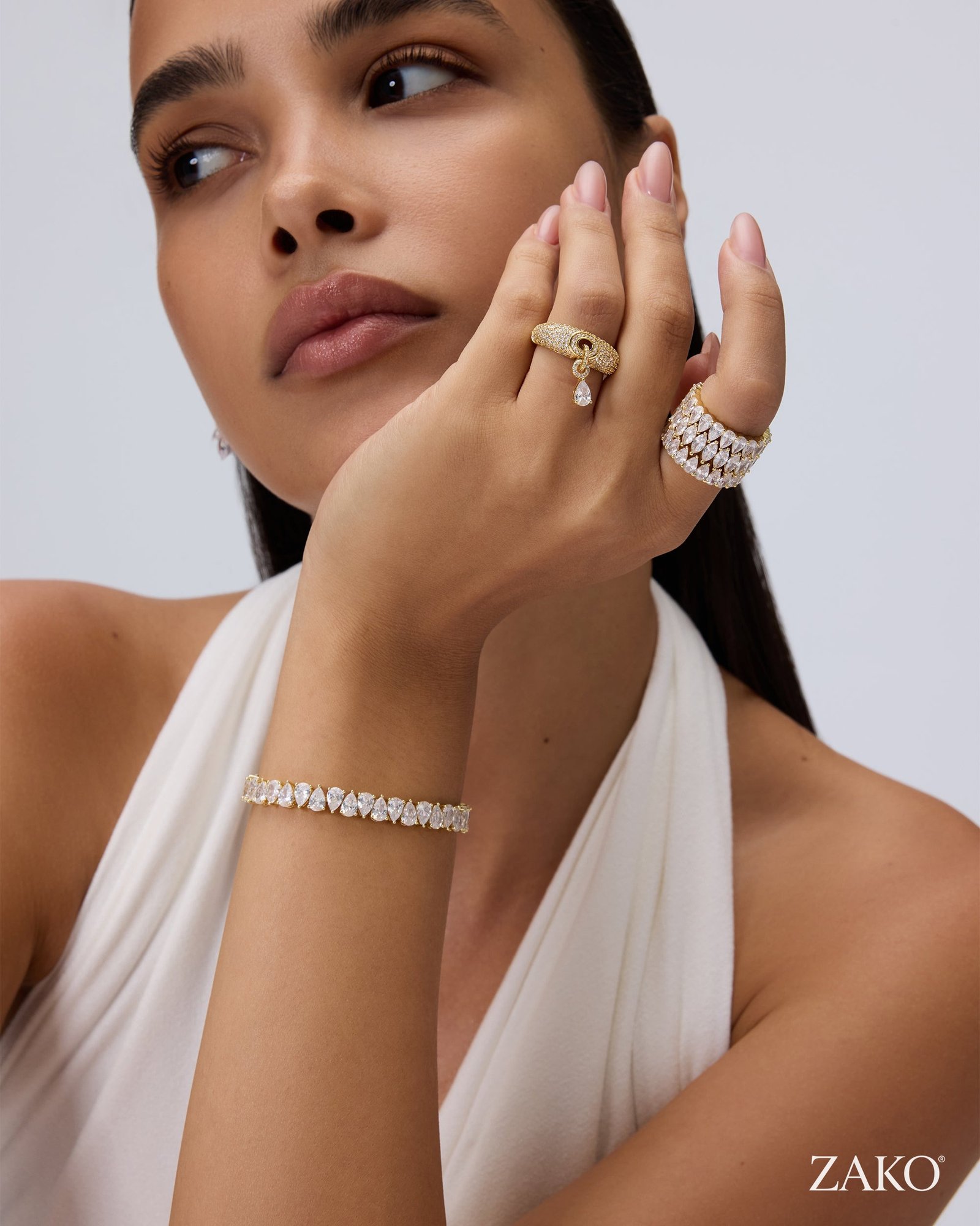 Aurelia Pear Drop Ring - Image 3