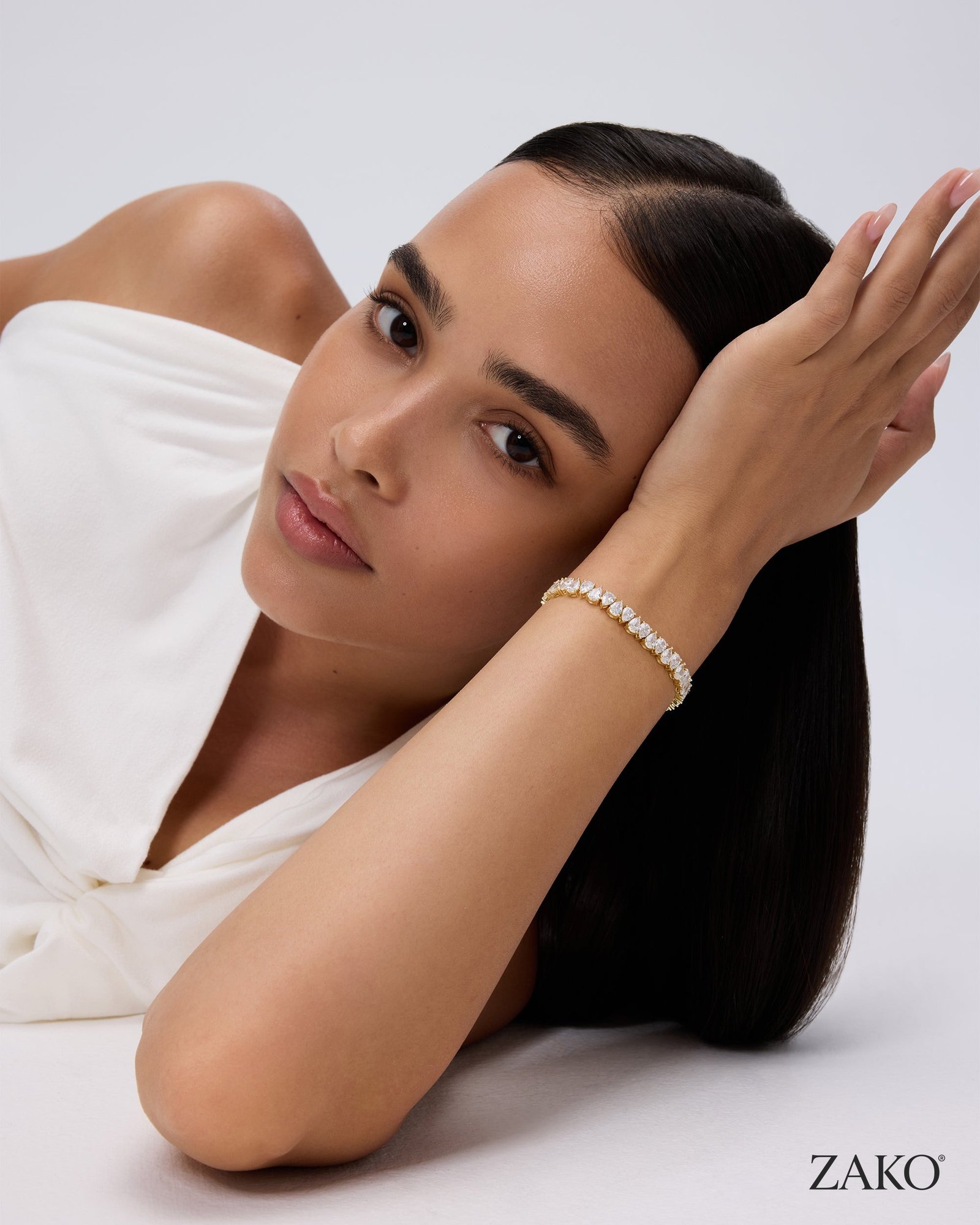 Solene Pear Tennis Bracelet - Image 5