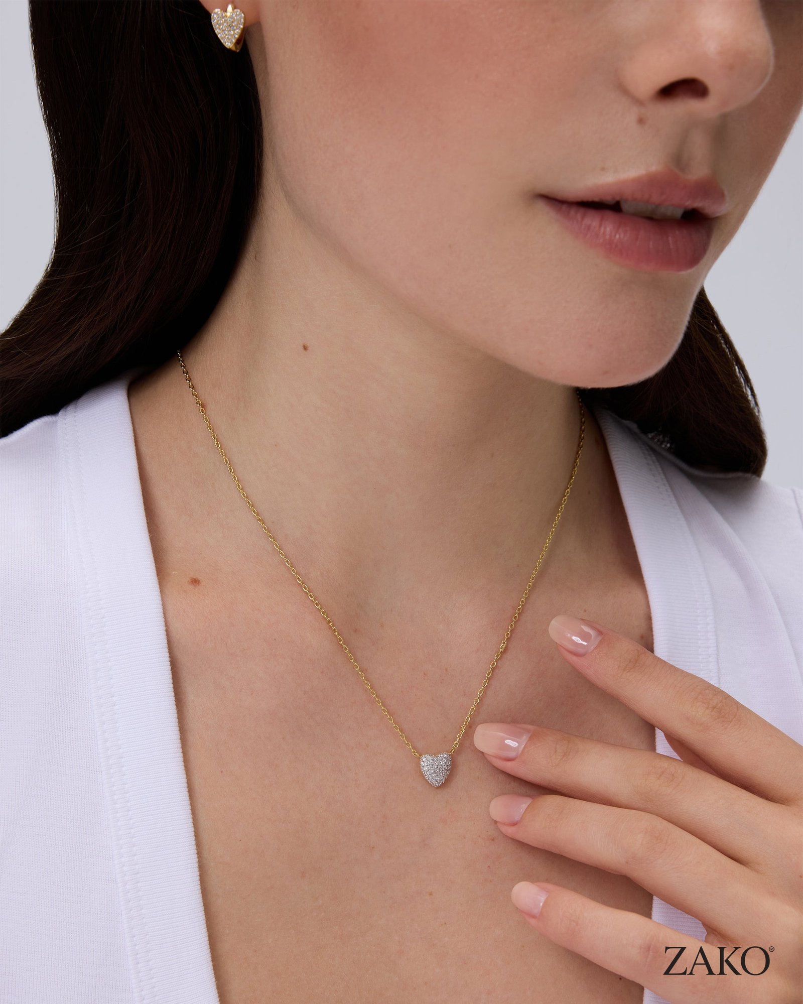 Zaria Heart Pendant Necklace - Image 3