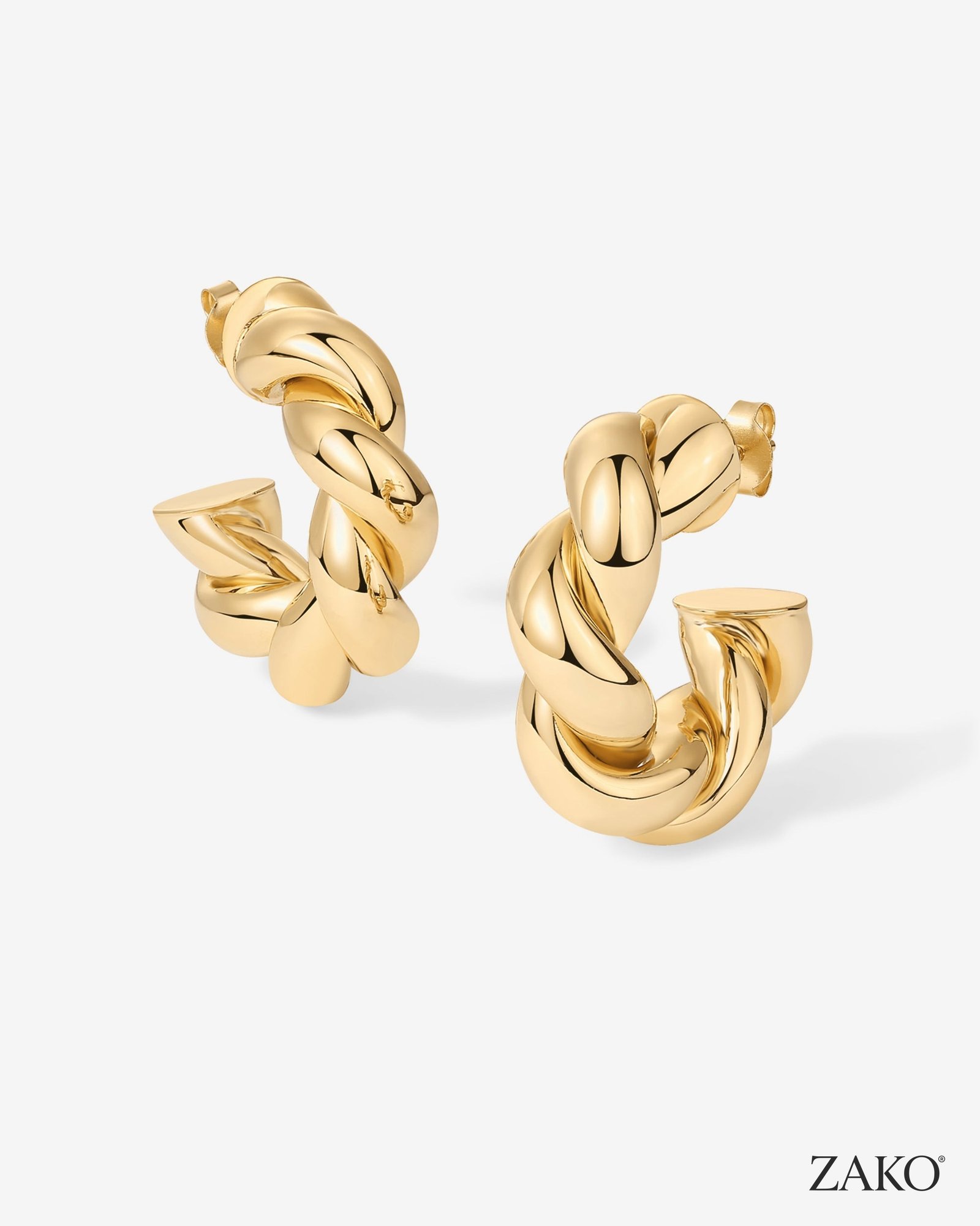 Aurelia Twisted Hoops - Image 2