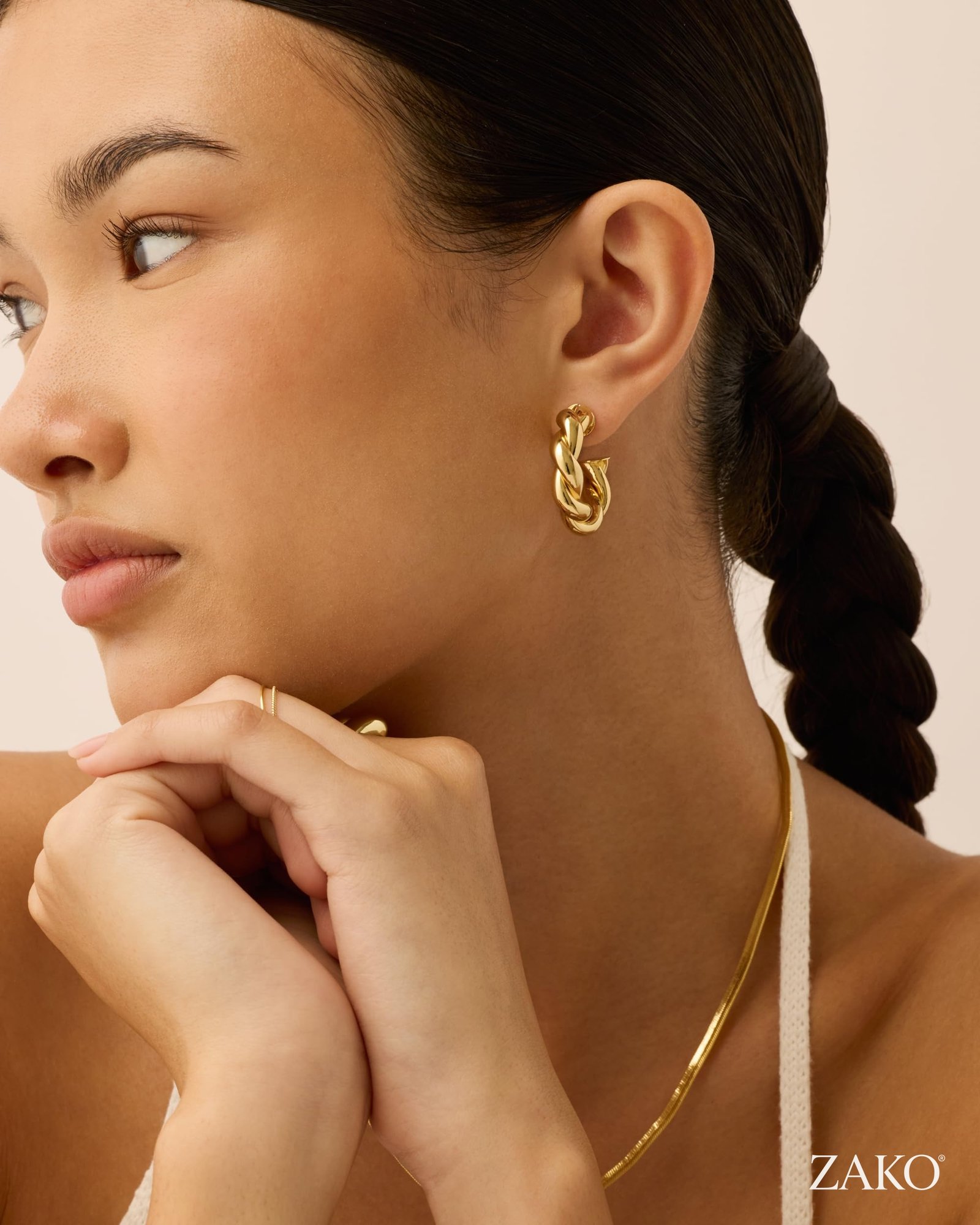 Aurelia Twisted Hoops - Image 4