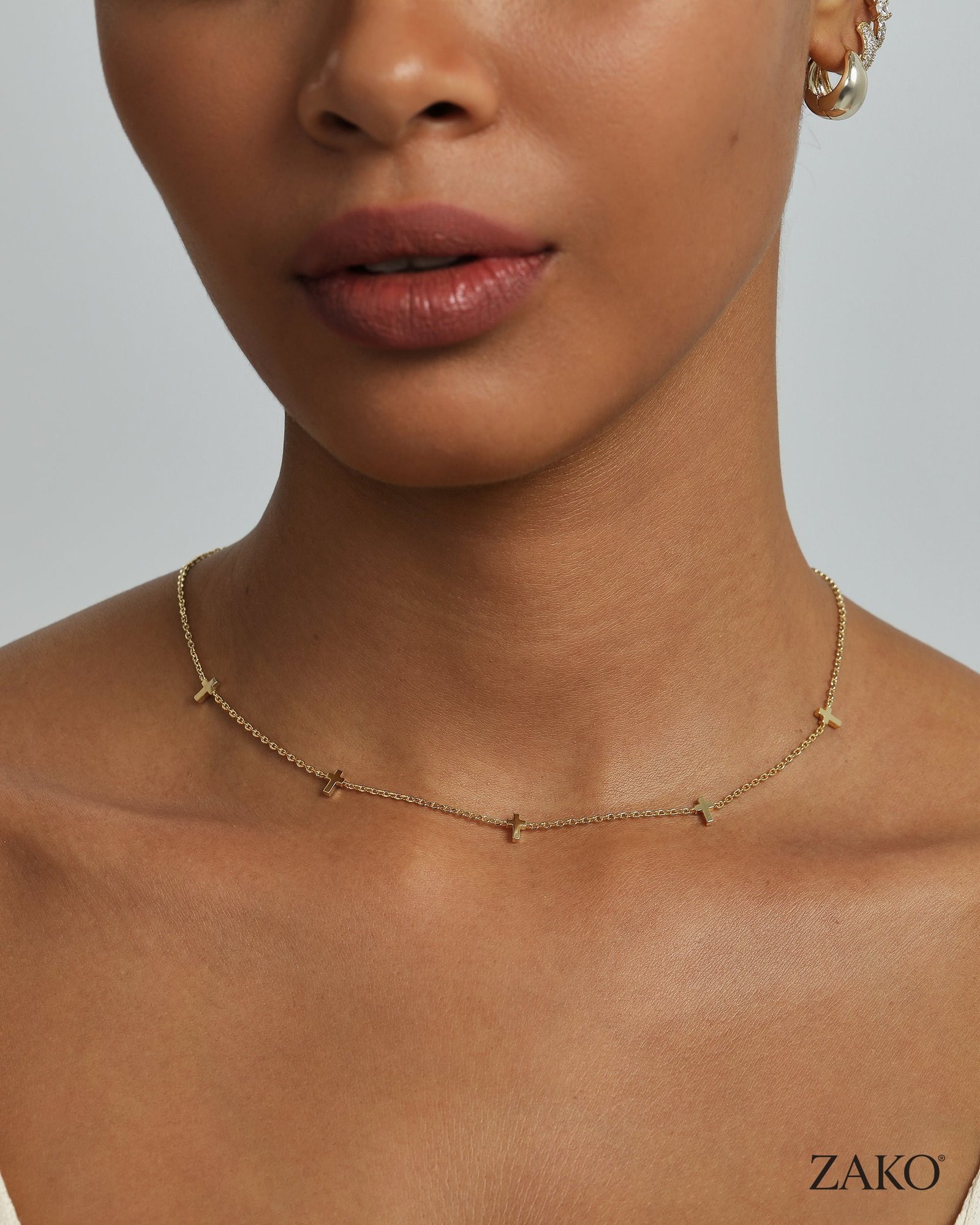 Celine Cross Necklace - Image 3