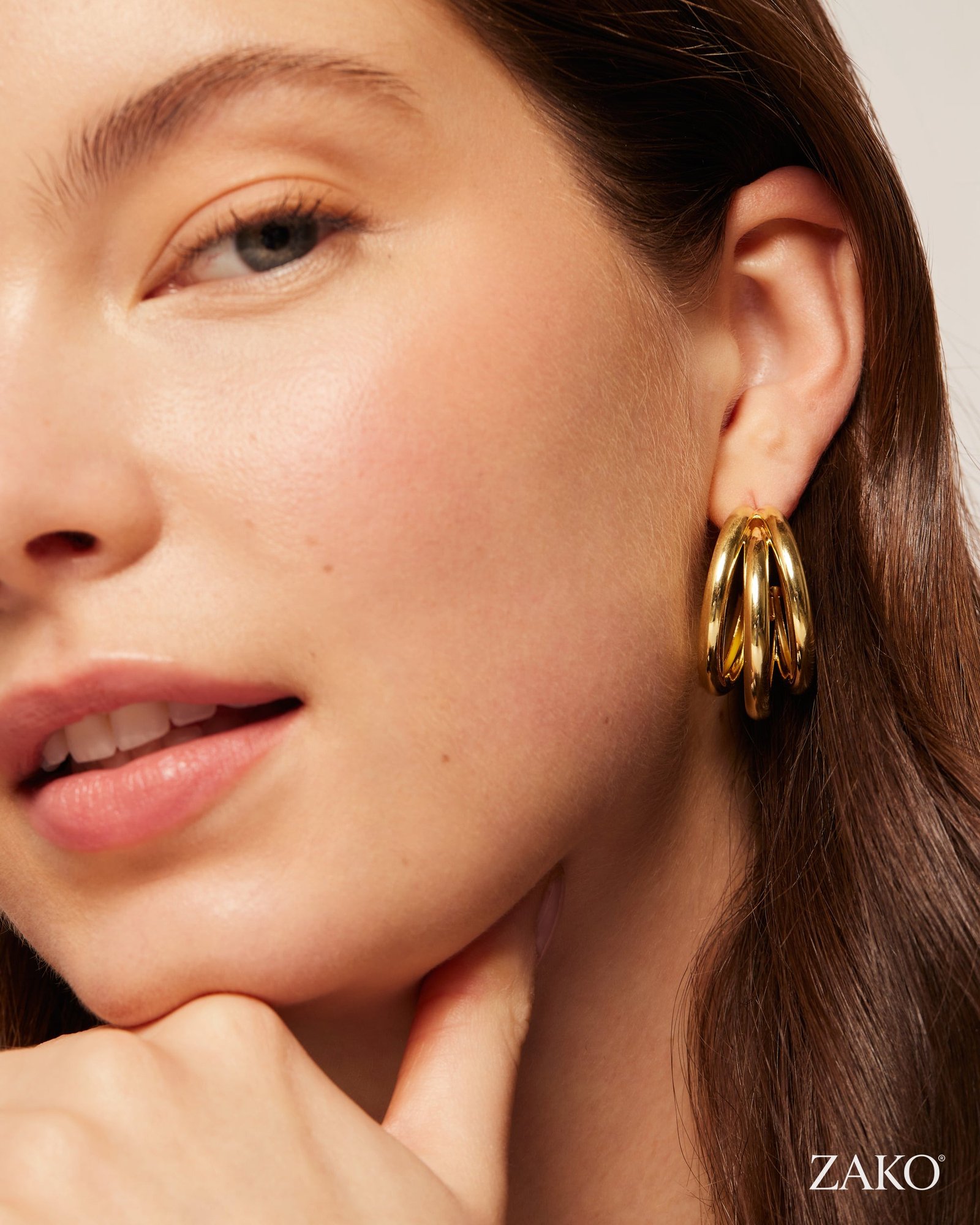 Lena Triple Hoops - Image 3
