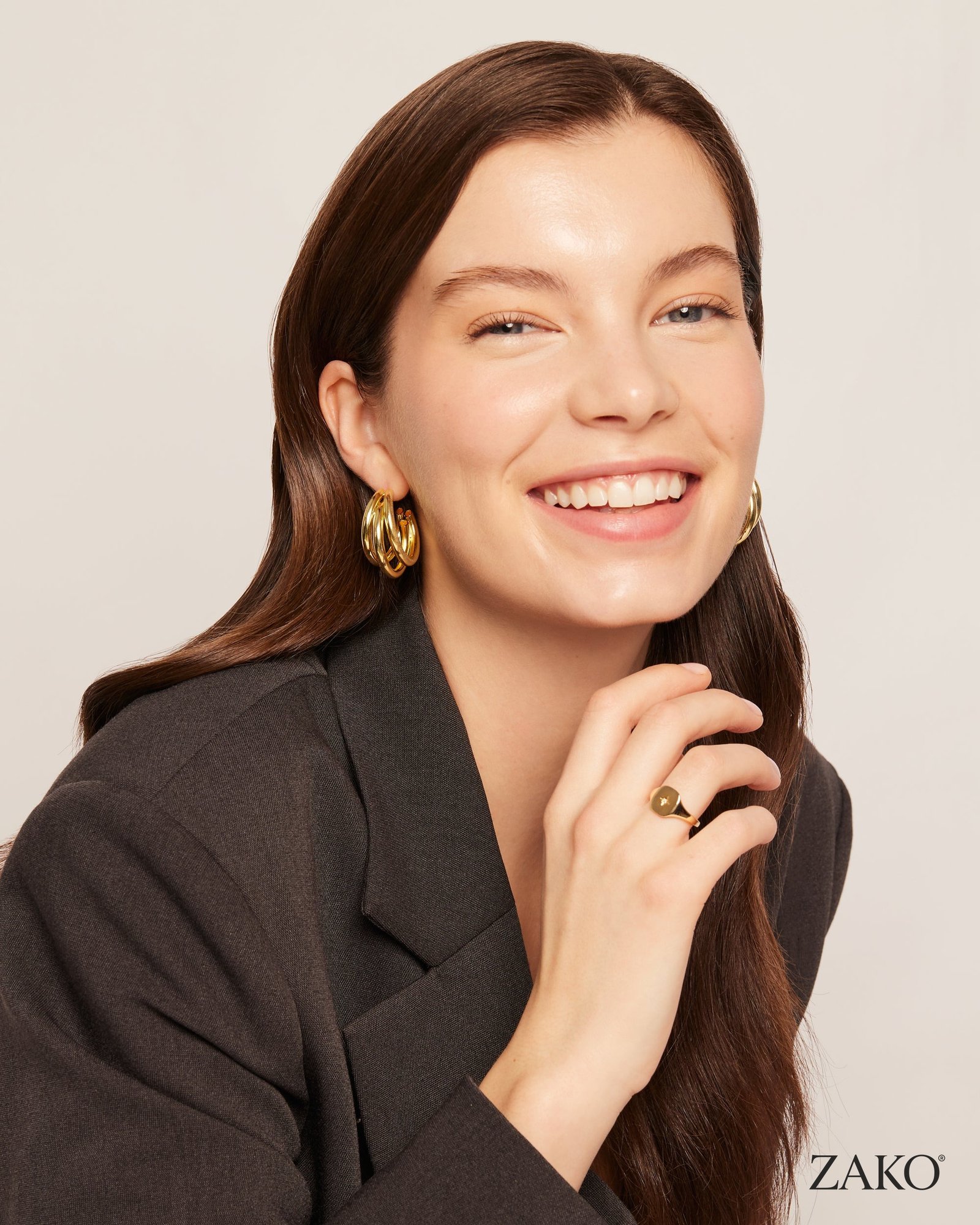Lena Triple Hoops - Image 4