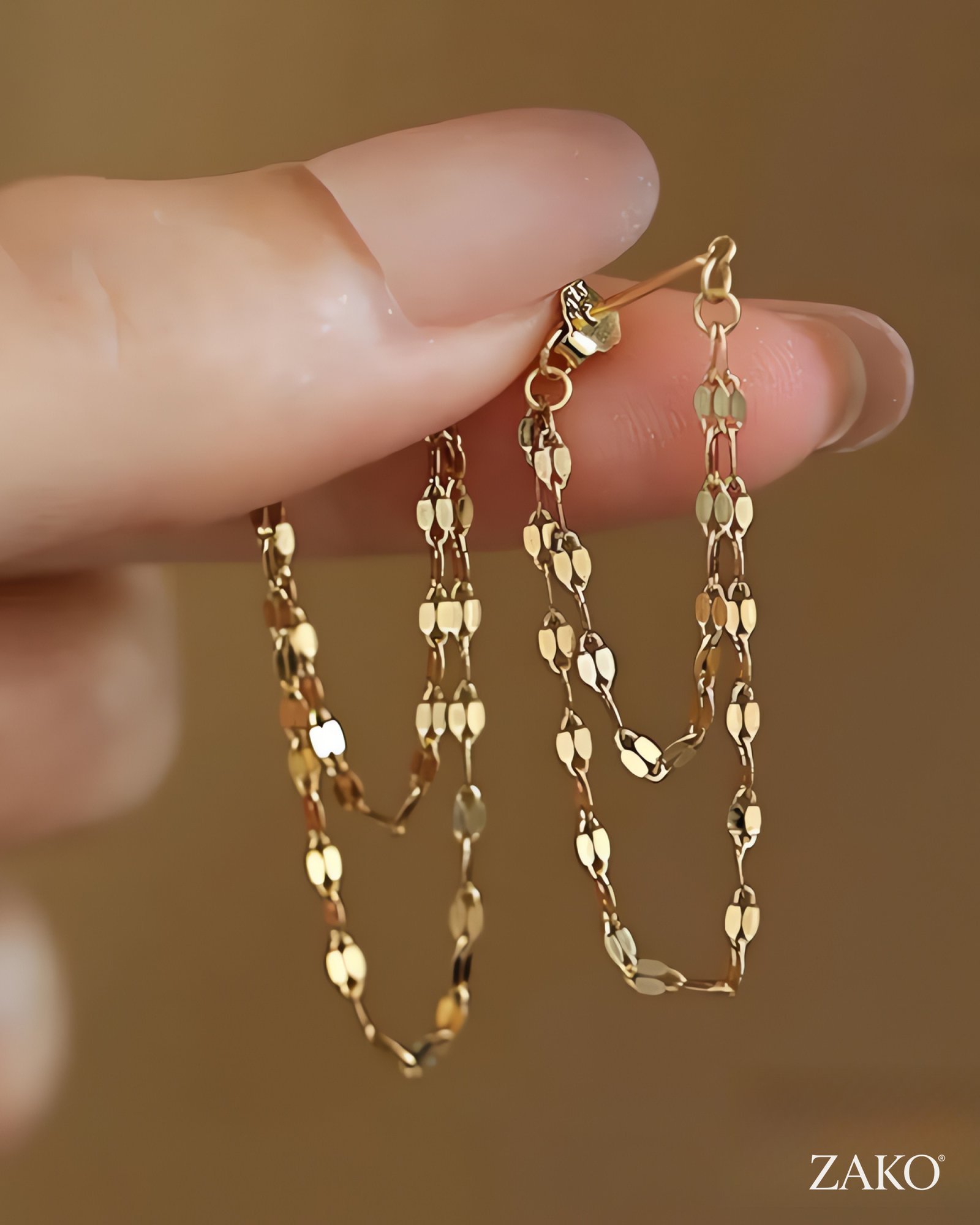 Chain Drop Earrings - Image 3