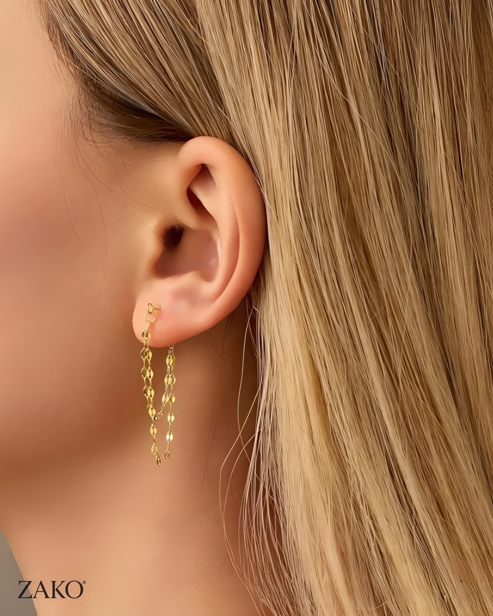 Chain Drop Earrings - Image 5