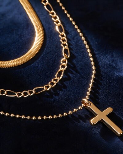 Layered Cross Necklace