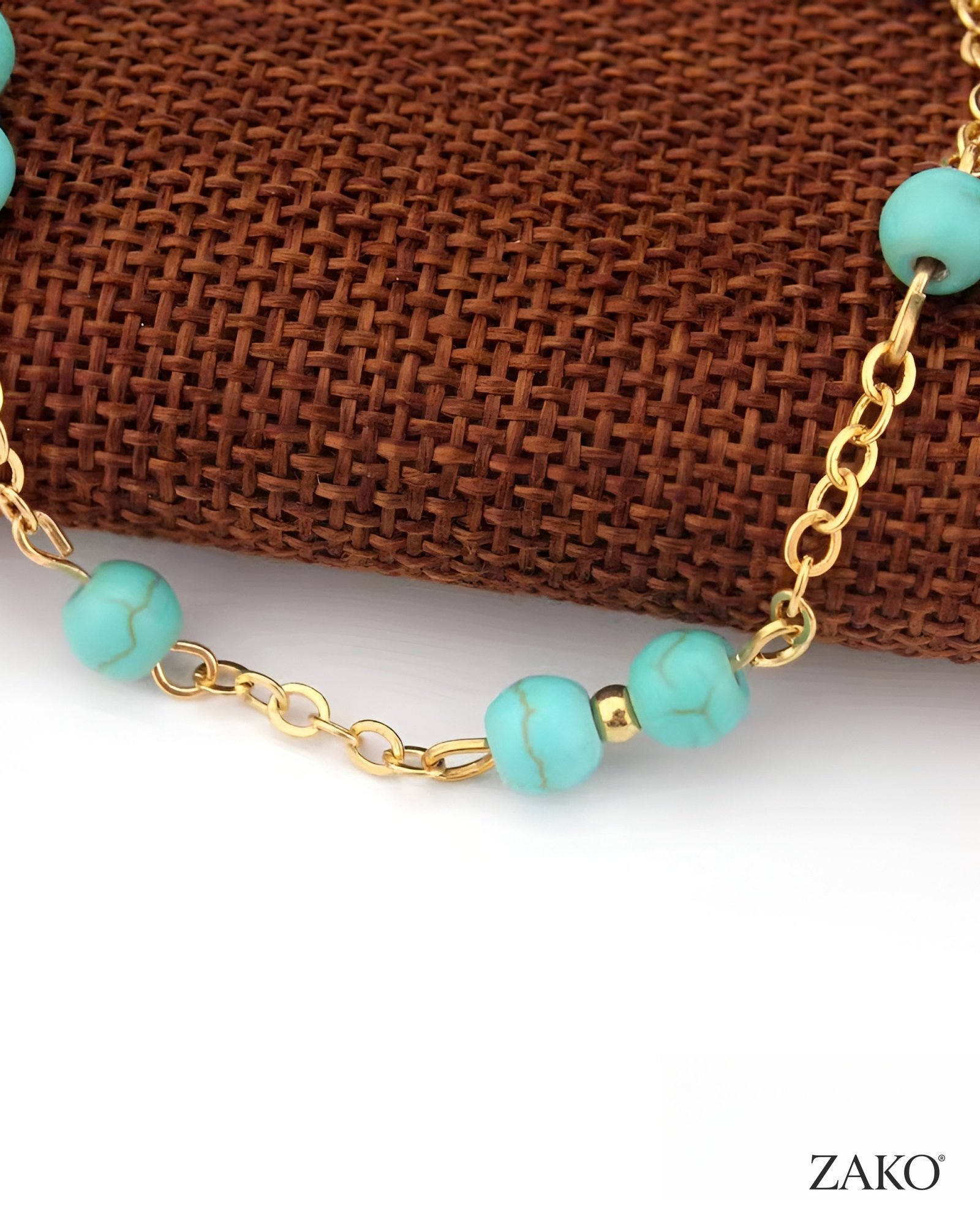 Turquoise Boho Anklet - Image 7