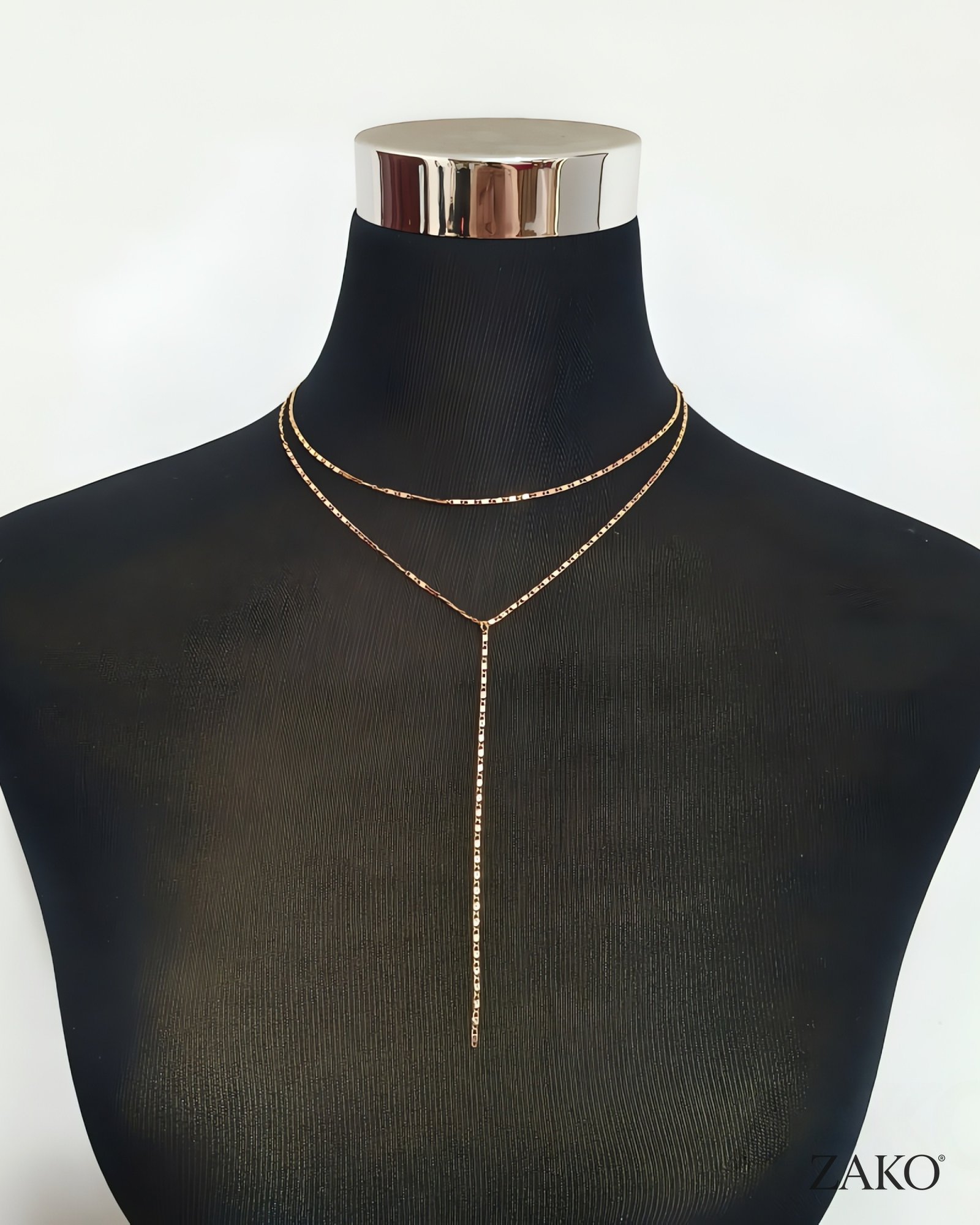 Layered Lariat Necklace - Image 4