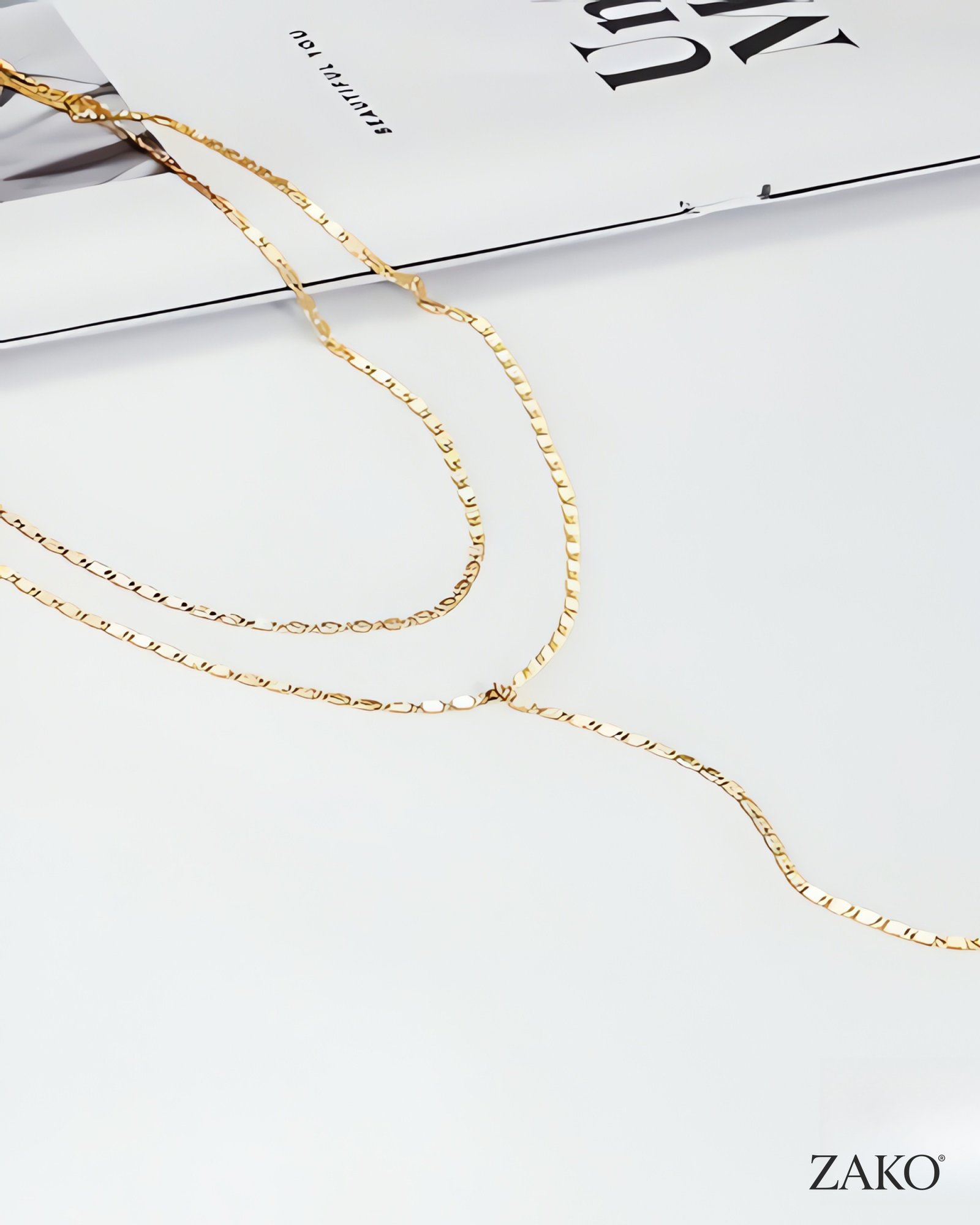 Layered Lariat Necklace - Image 5