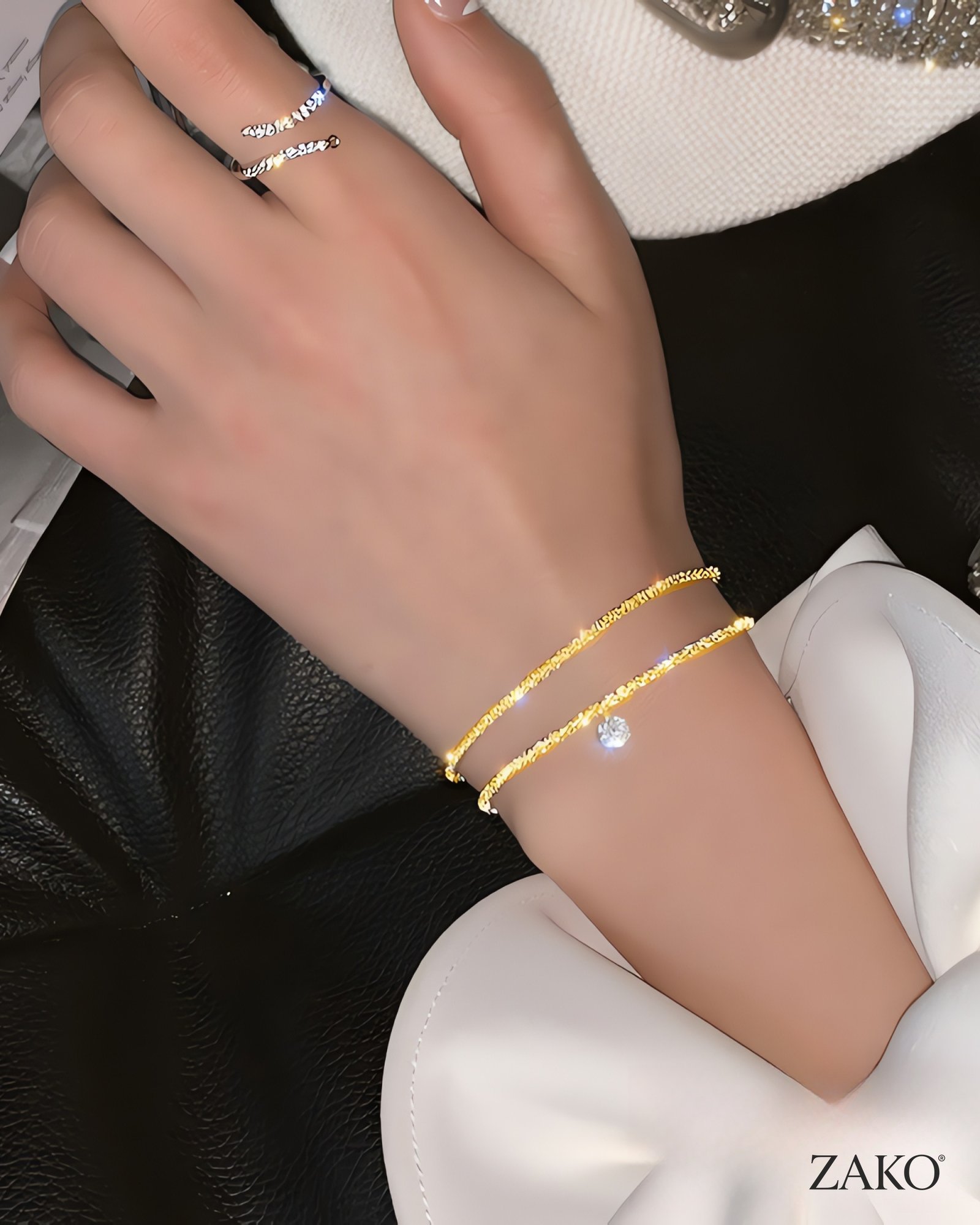 Zircon Solitaire Bracelet - Image 3