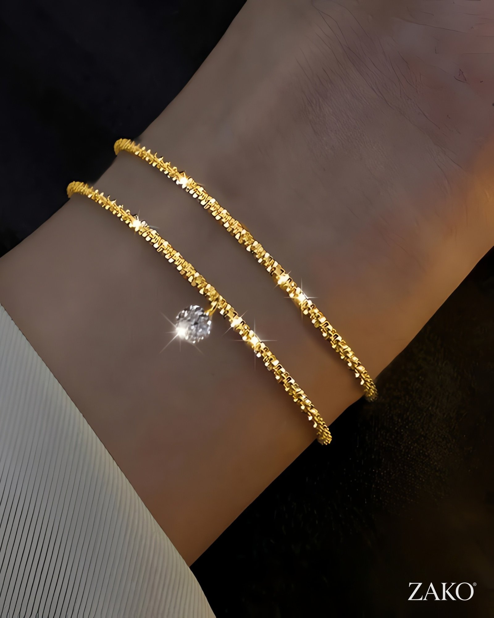 Zircon Solitaire Bracelet - Image 4