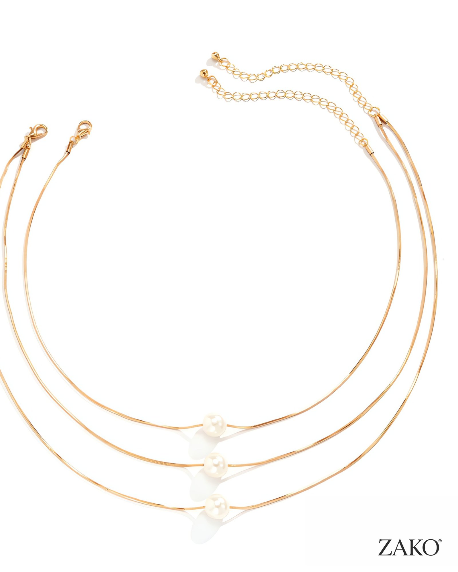 Triple Pearl Necklace - Image 4