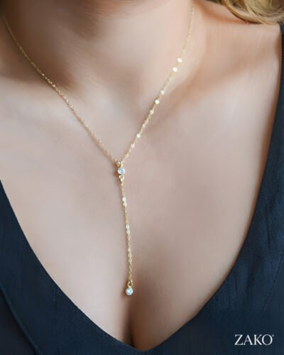 Crystal Drop Lariat