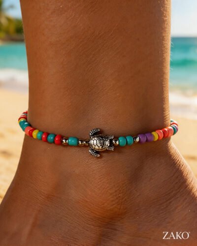 Turtle Charm Anklet