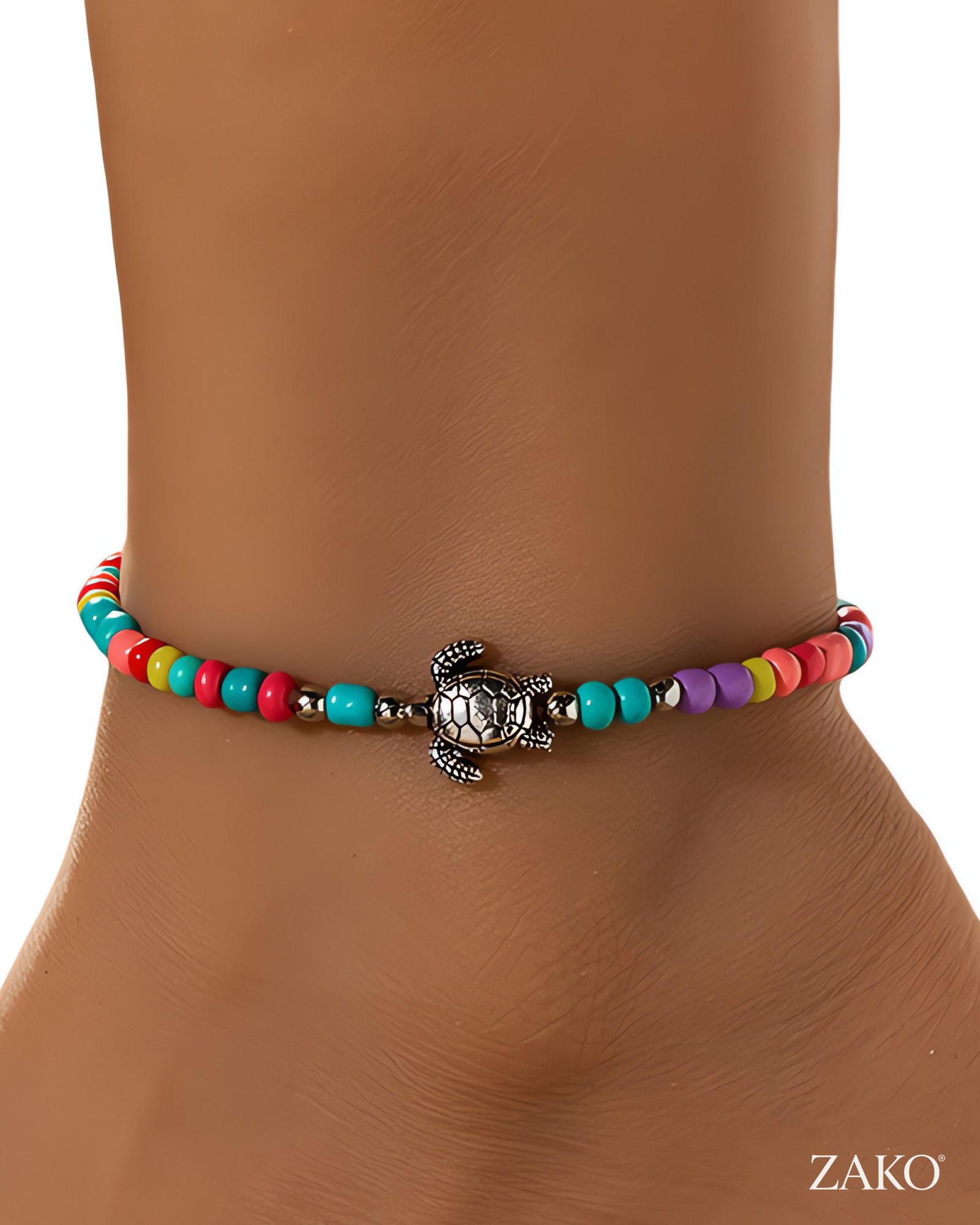 Turtle Charm Anklet - Image 3