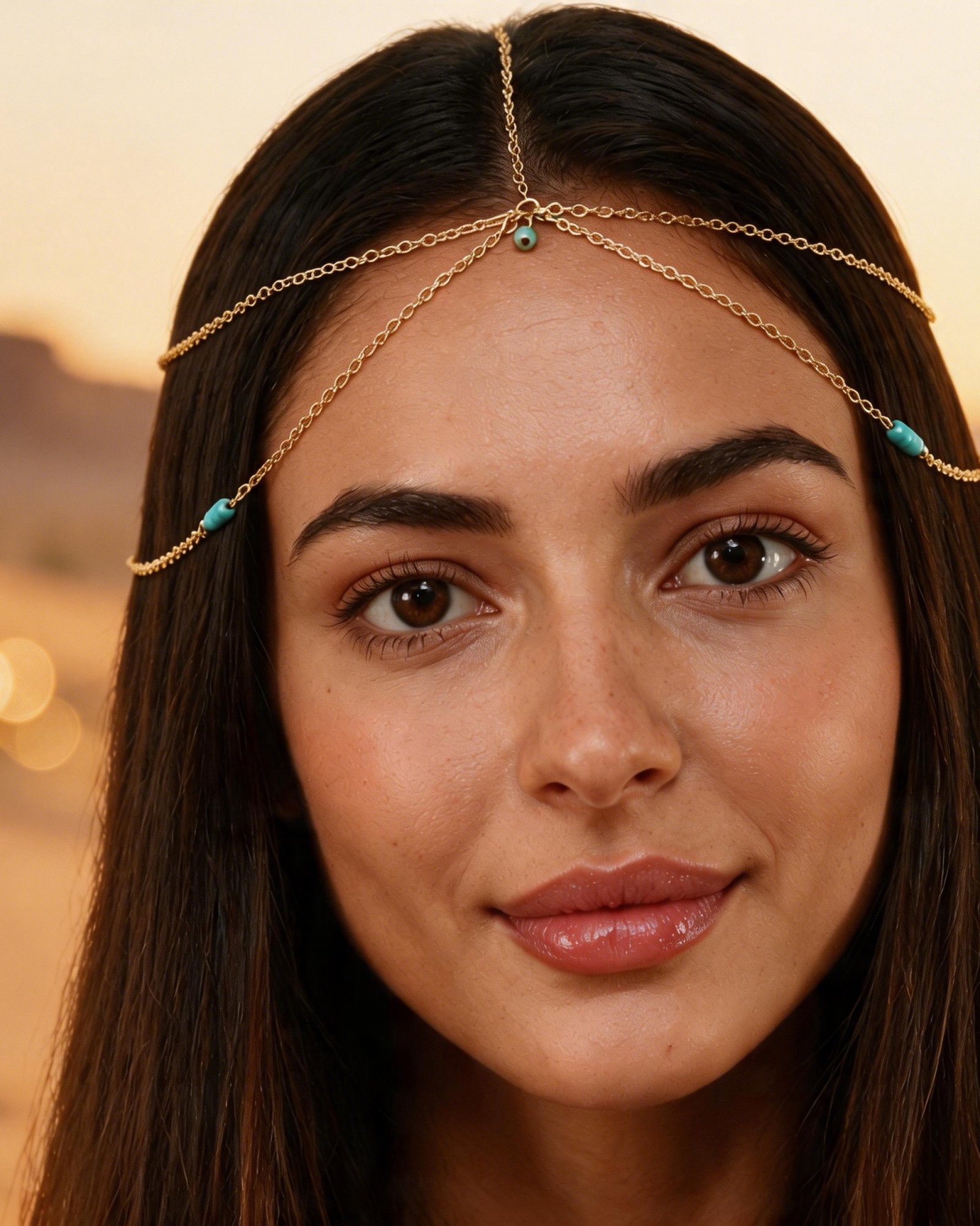 Turquoise Head Chain