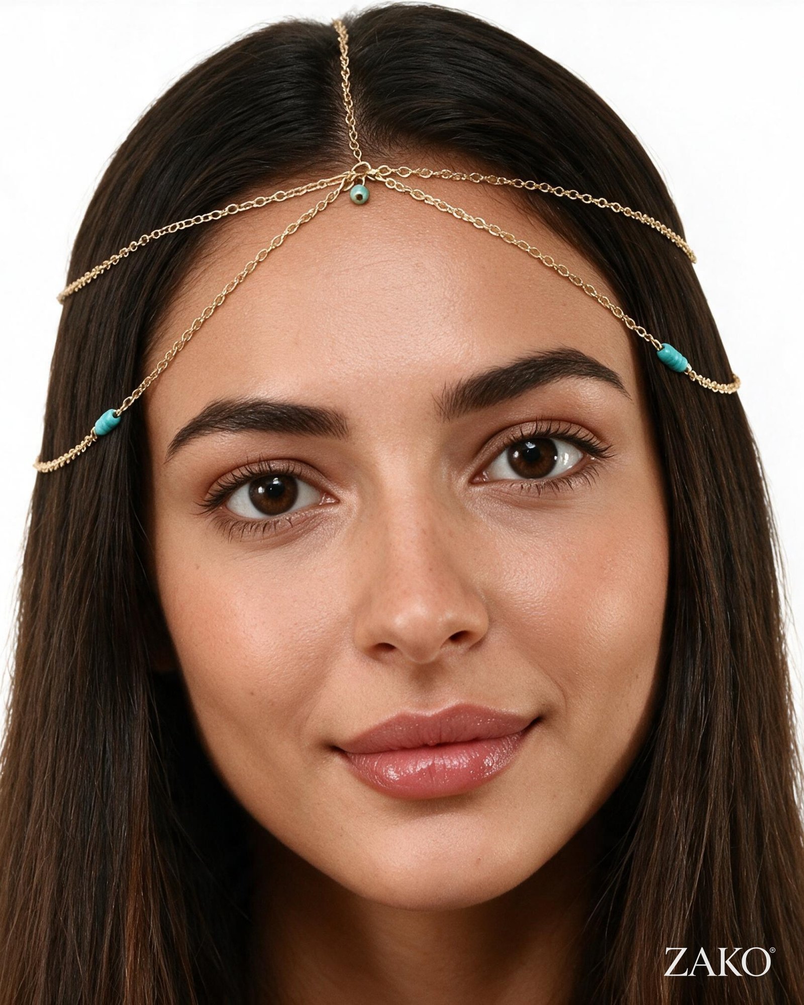 Turquoise Head Chain - Image 2