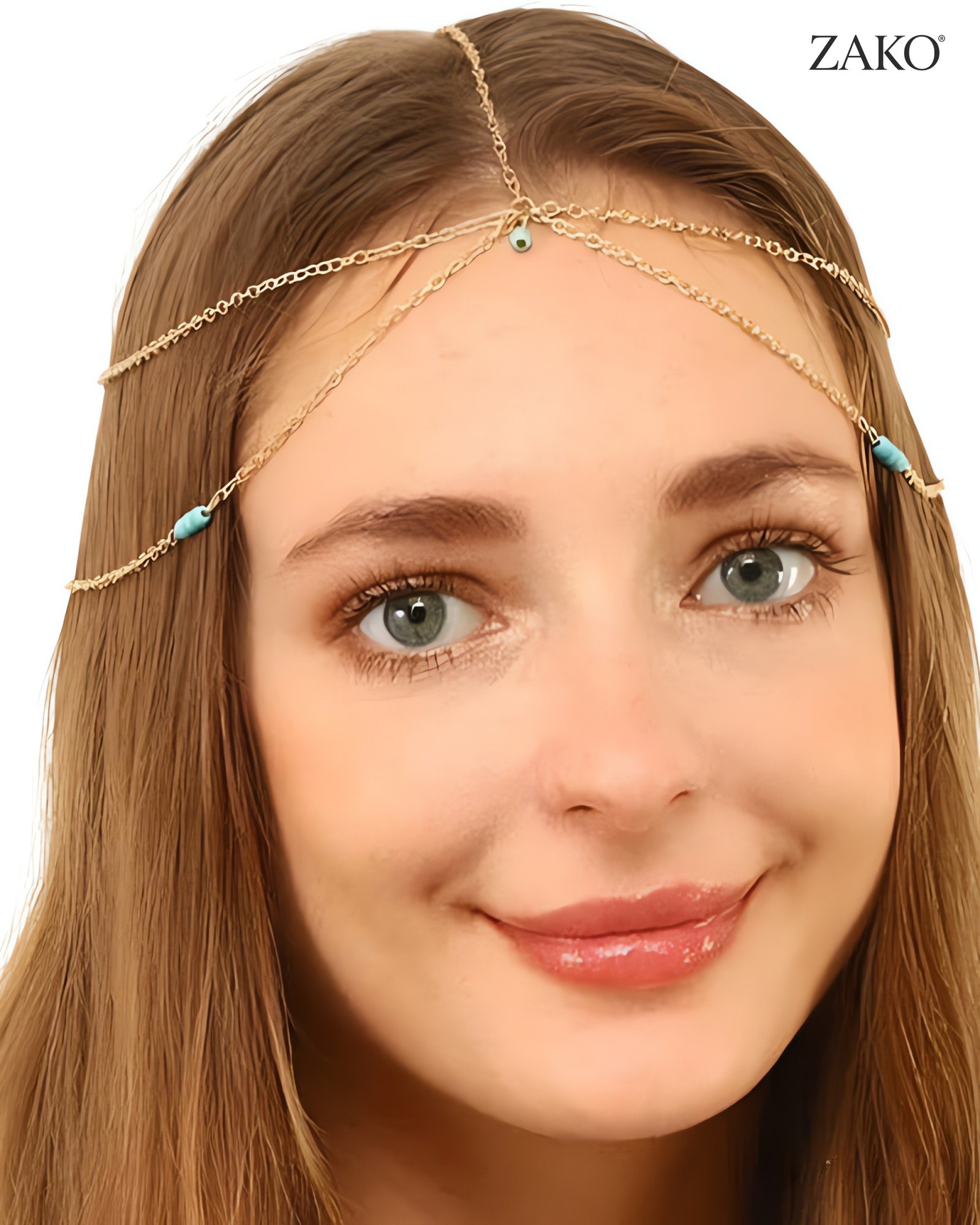 Turquoise Head Chain - Image 3
