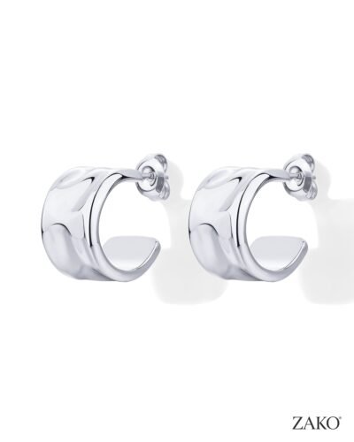 Sienna Textured Hoops