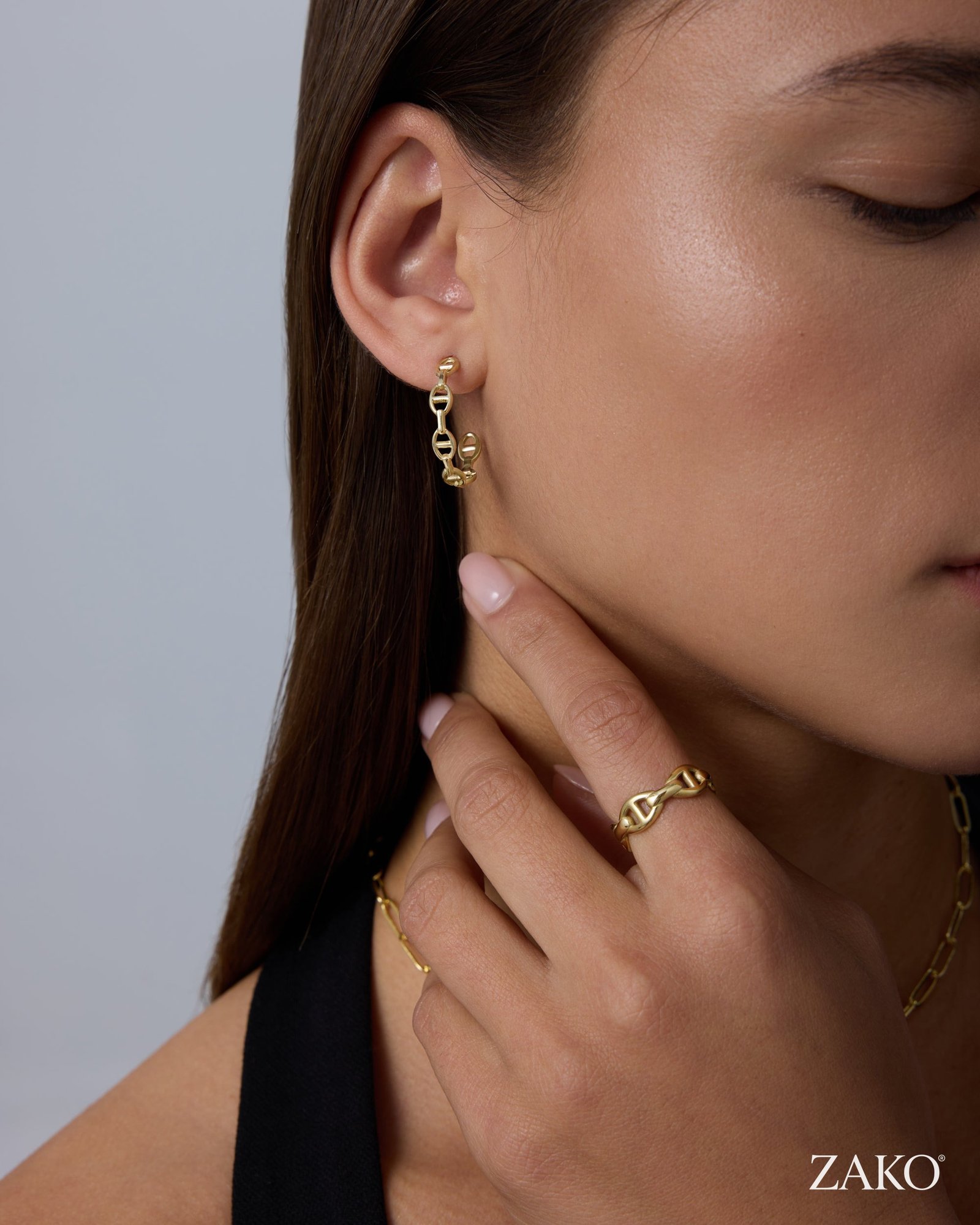 Elara Chain Hoops - Image 3