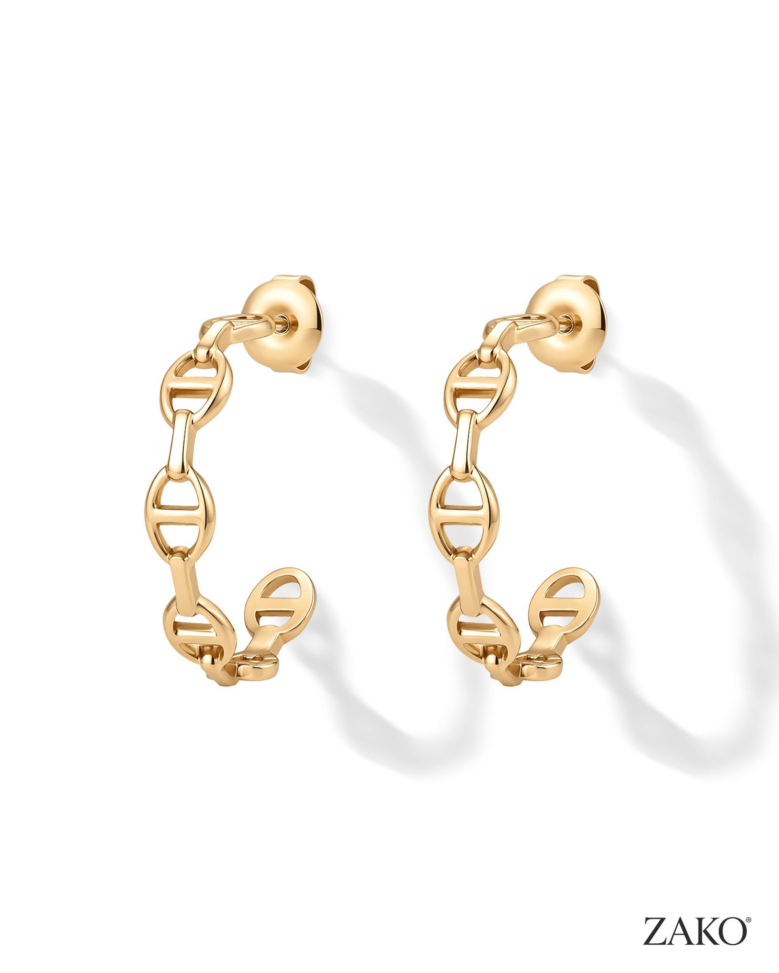 Elara Chain Hoops - Image 5