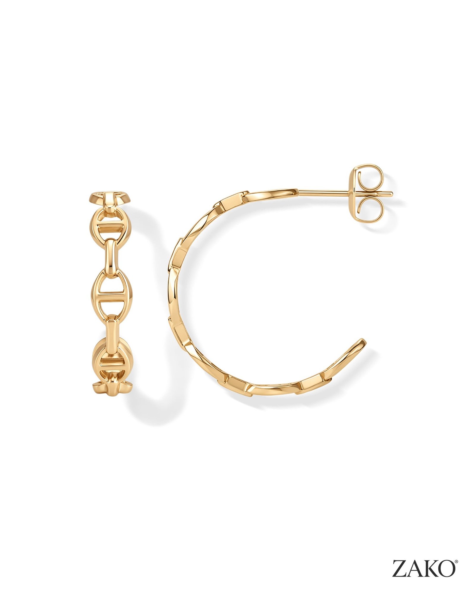 Elara Chain Hoops - Image 6