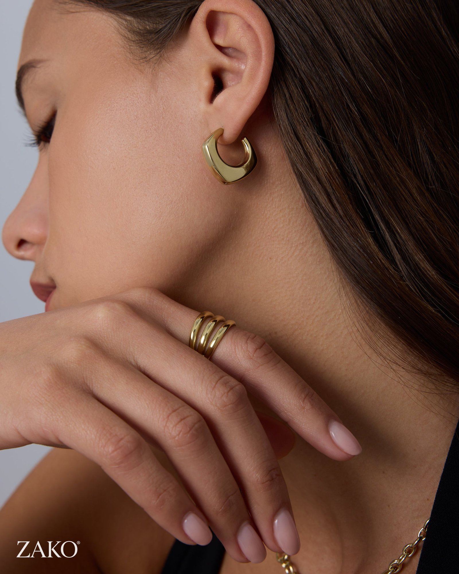 Amara Square Hoops - Image 4