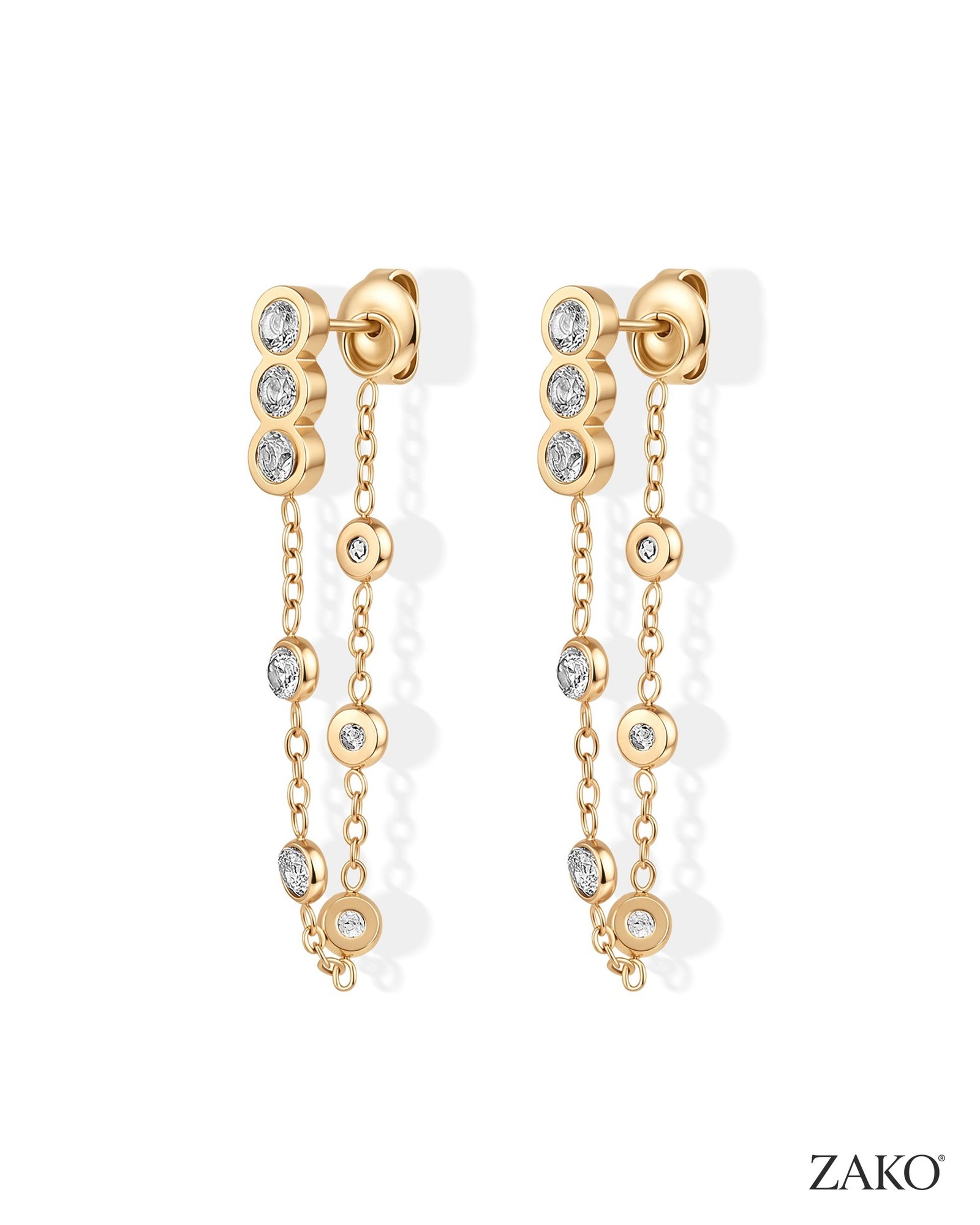 Solene Drop Earrings - Image 2
